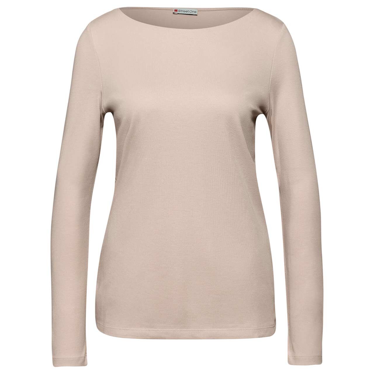 Street One Damen Langarm Shirt Lanea cotton beige