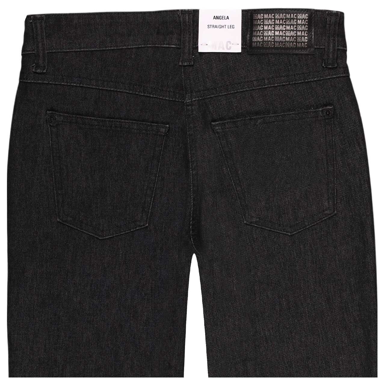 Damenjeans Angela von MAC in Schwarz, detaillierte Rückansicht