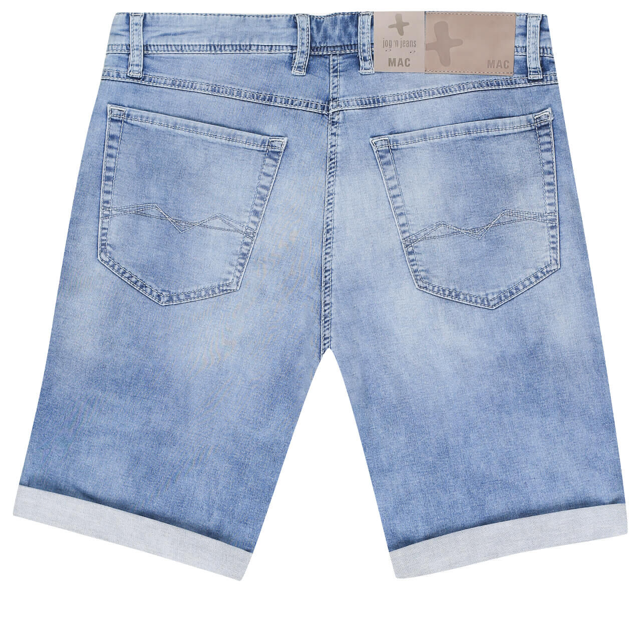 MAC Jeans Jogn Bermuda für Herren in Hellblau verwaschen, FarbNr.: H230