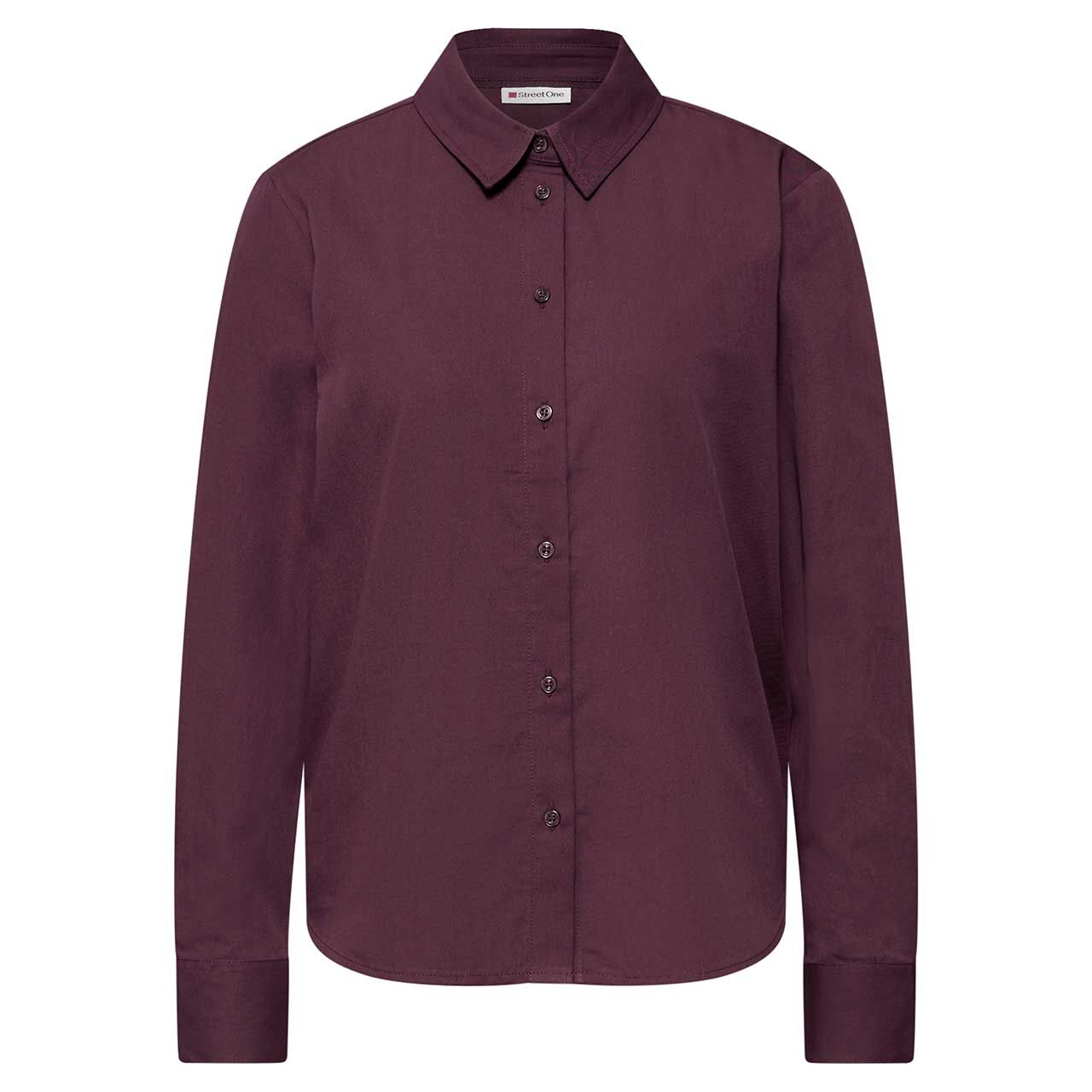 Street One Damen Langarm Bluse Buttoned Shirtcollar jazz berry Street One Damen Langarm Bluse Buttoned Shirtcollar jazz berry