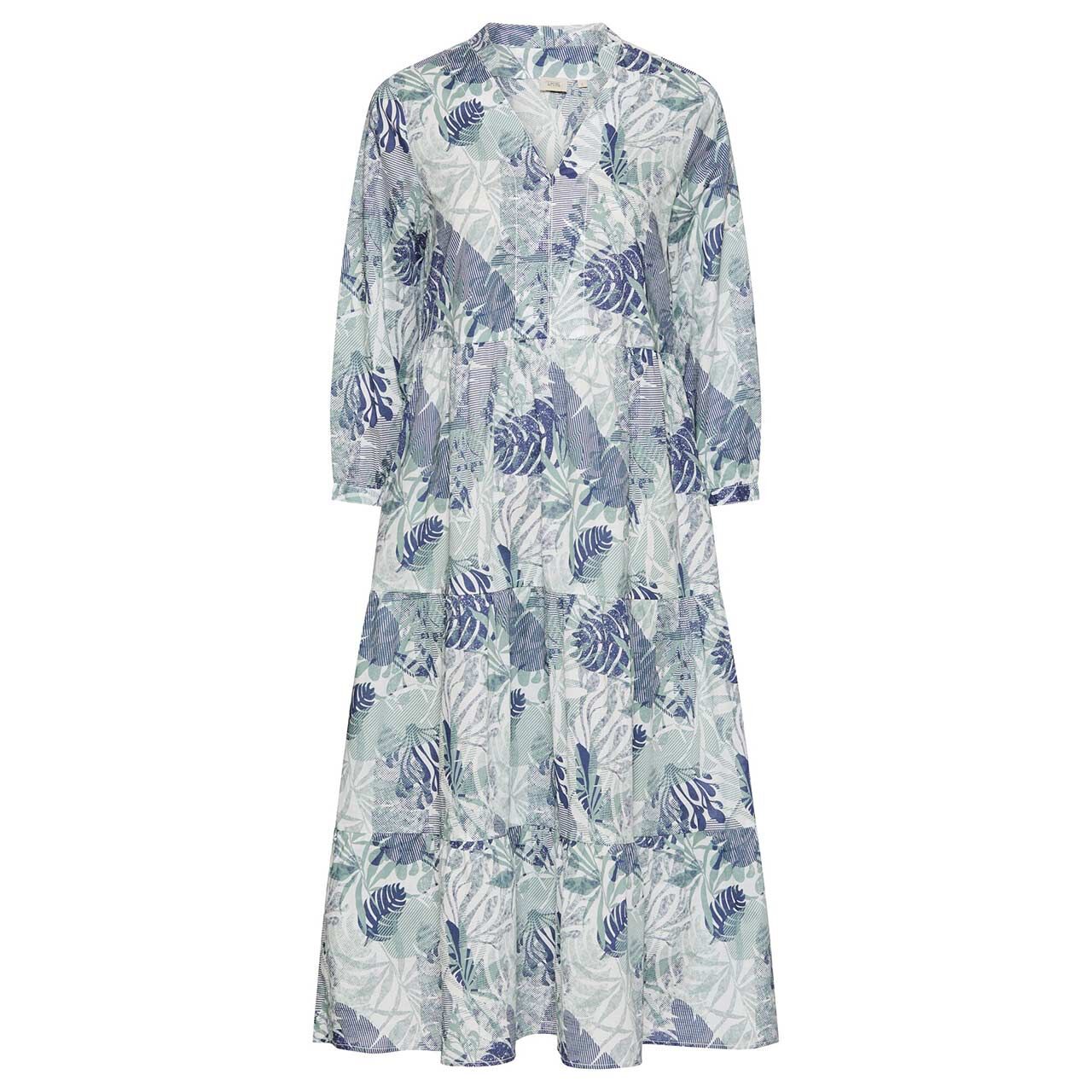 Camel active Damen 3/4 Arm Kleid jade allover print