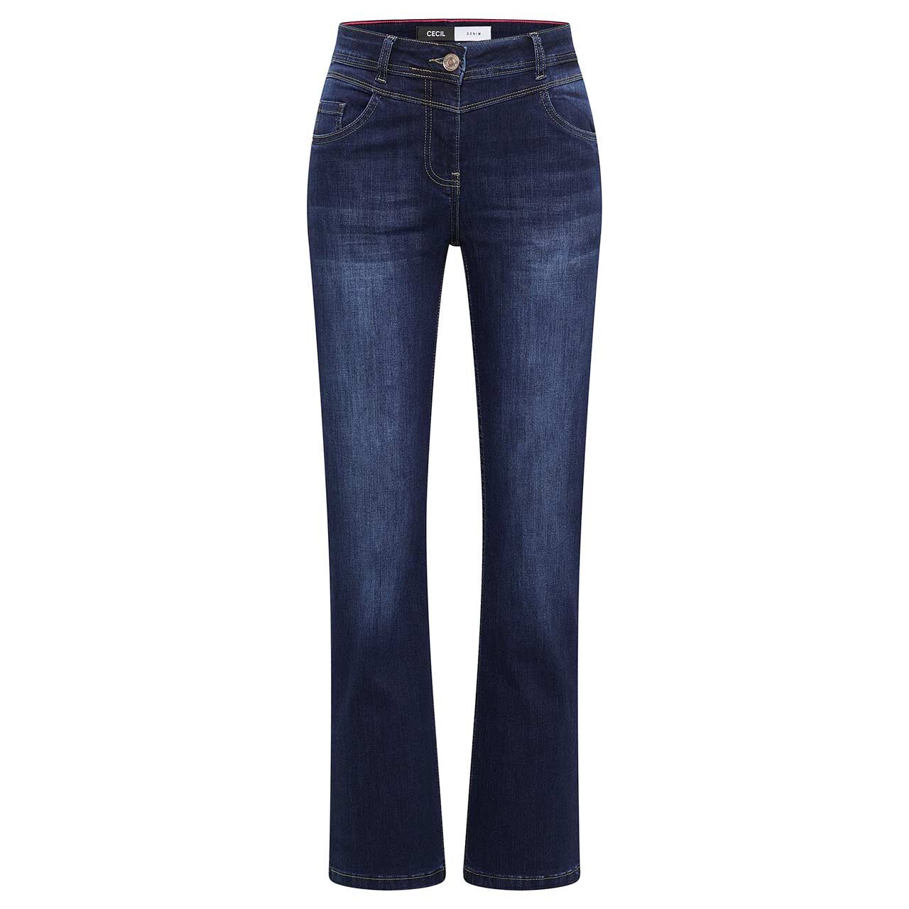 Cecil Toronto Bootcut Jeans dark blue wash