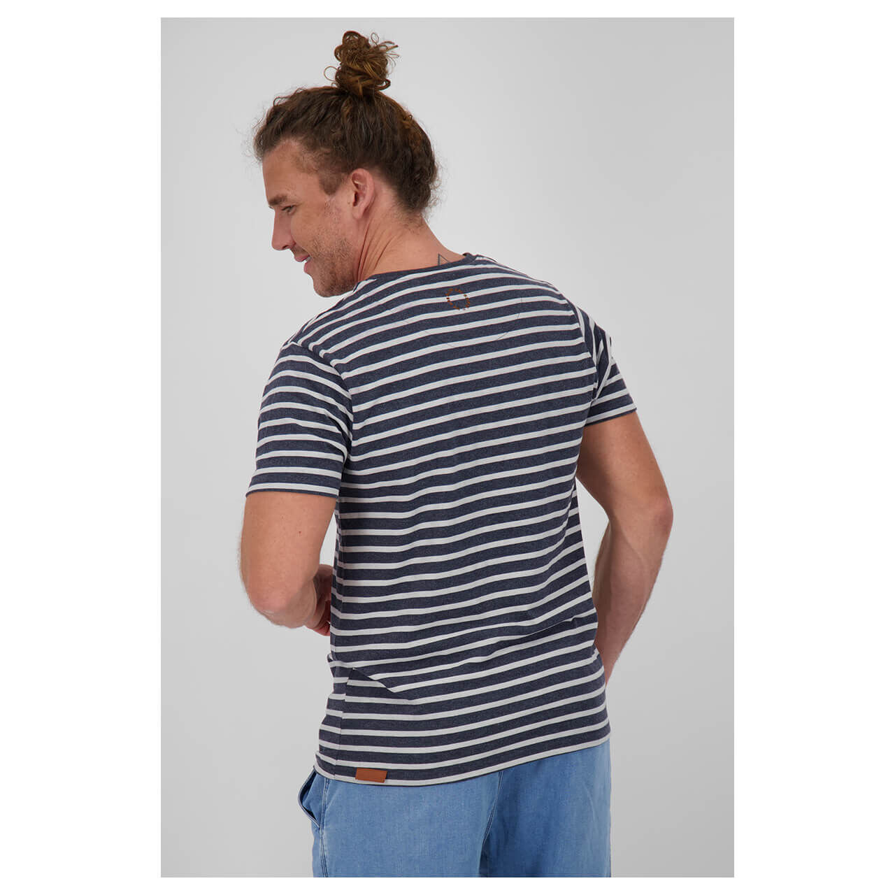 Alife and Kickin Herren T-Shirt Nic marine stripes