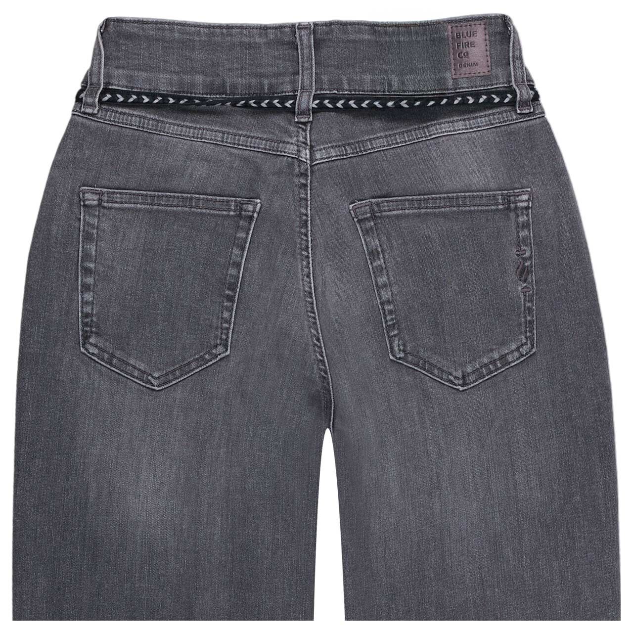 Damenjeans Judy von Blue Fire in Grau angewaschen, detaillierte Rückansicht