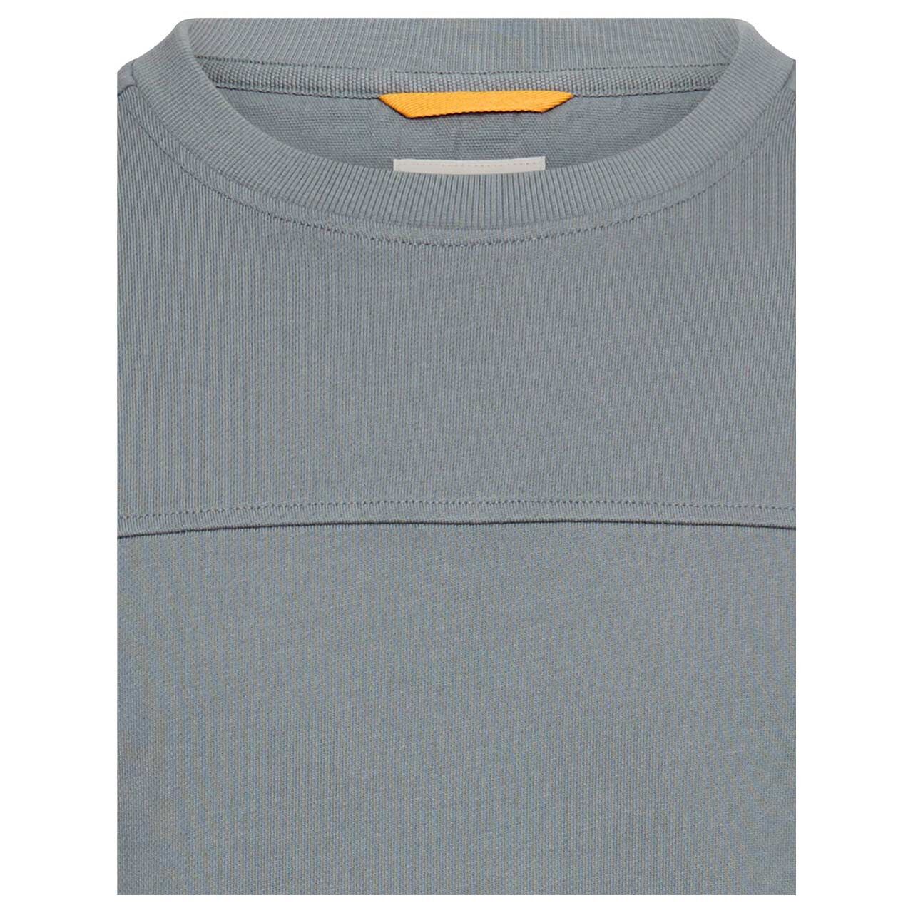 Herren Sweatshirt von Camel active in Blau-Grau, detaillierte Vorderansicht