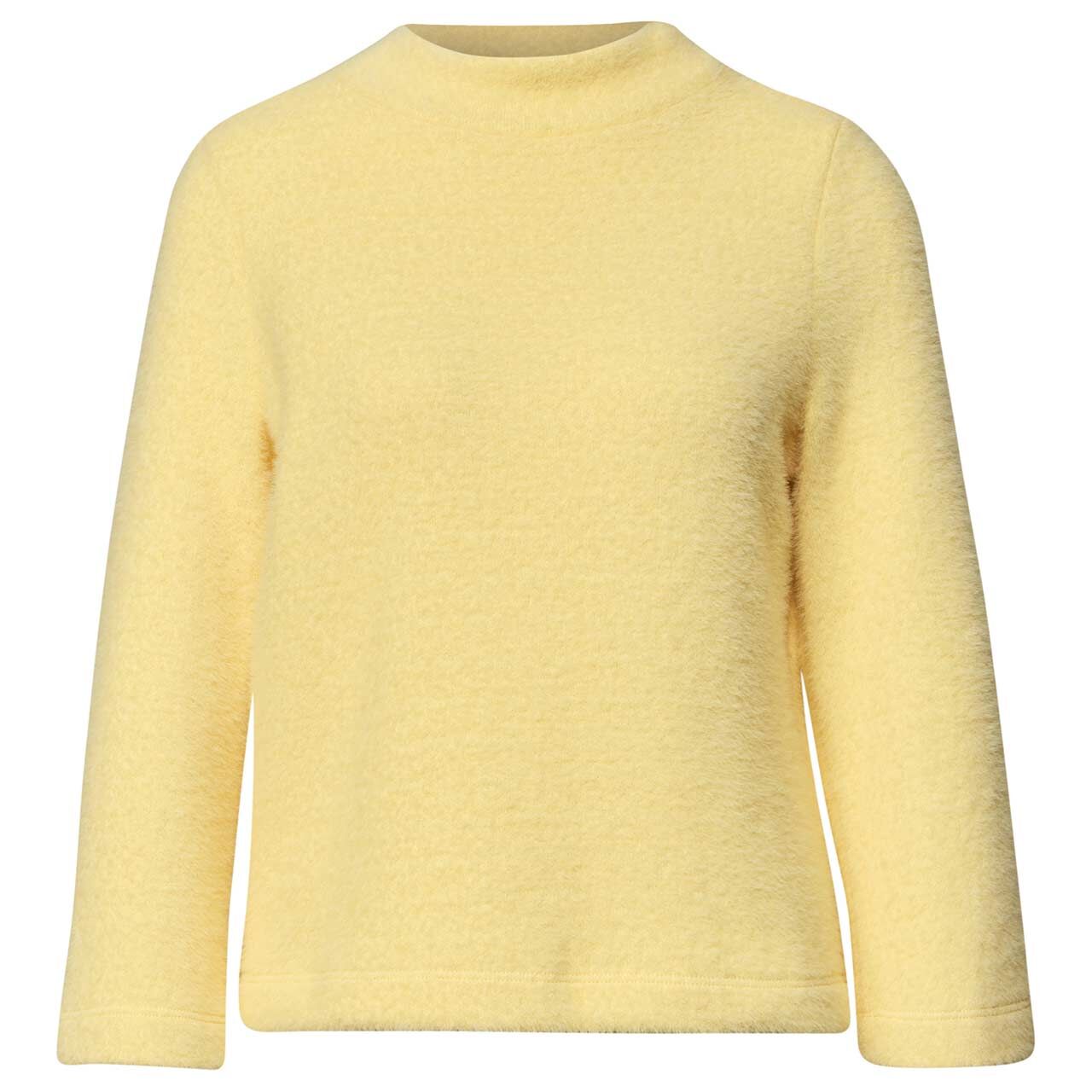 Street One Damen 3/4 Arm Pullover Modern Fluffy Turtleneck sunbeam yellow