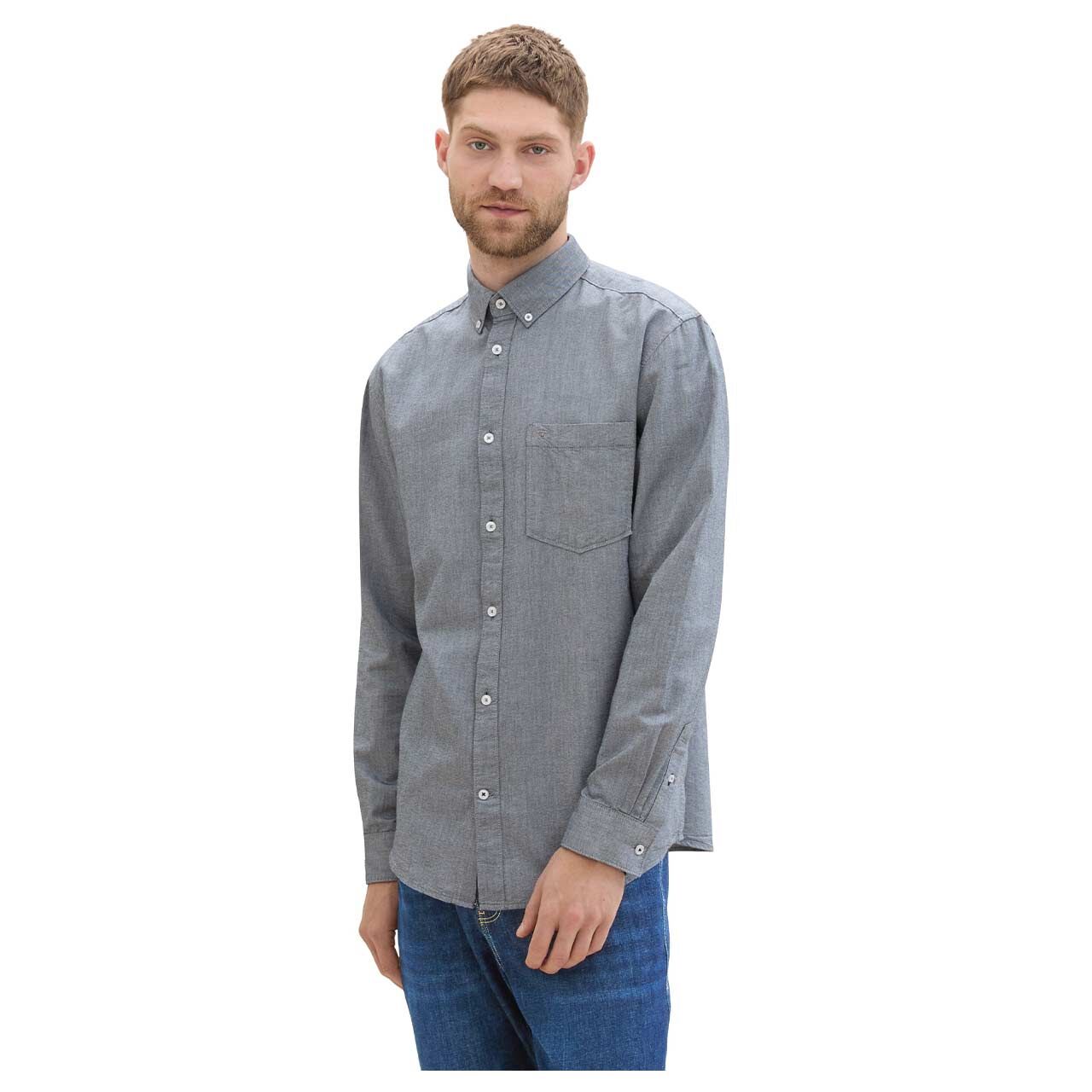 Tom Tailor Herren Hemd navy chambray