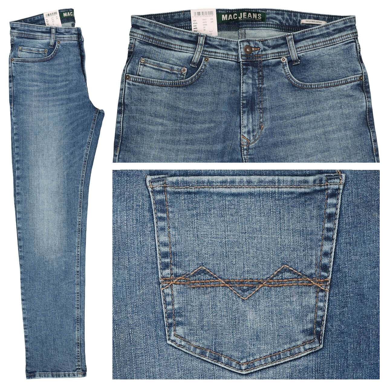 MAC Arne Jeans mid blue authentic used MAC Arne Jeans mid blue authentic used