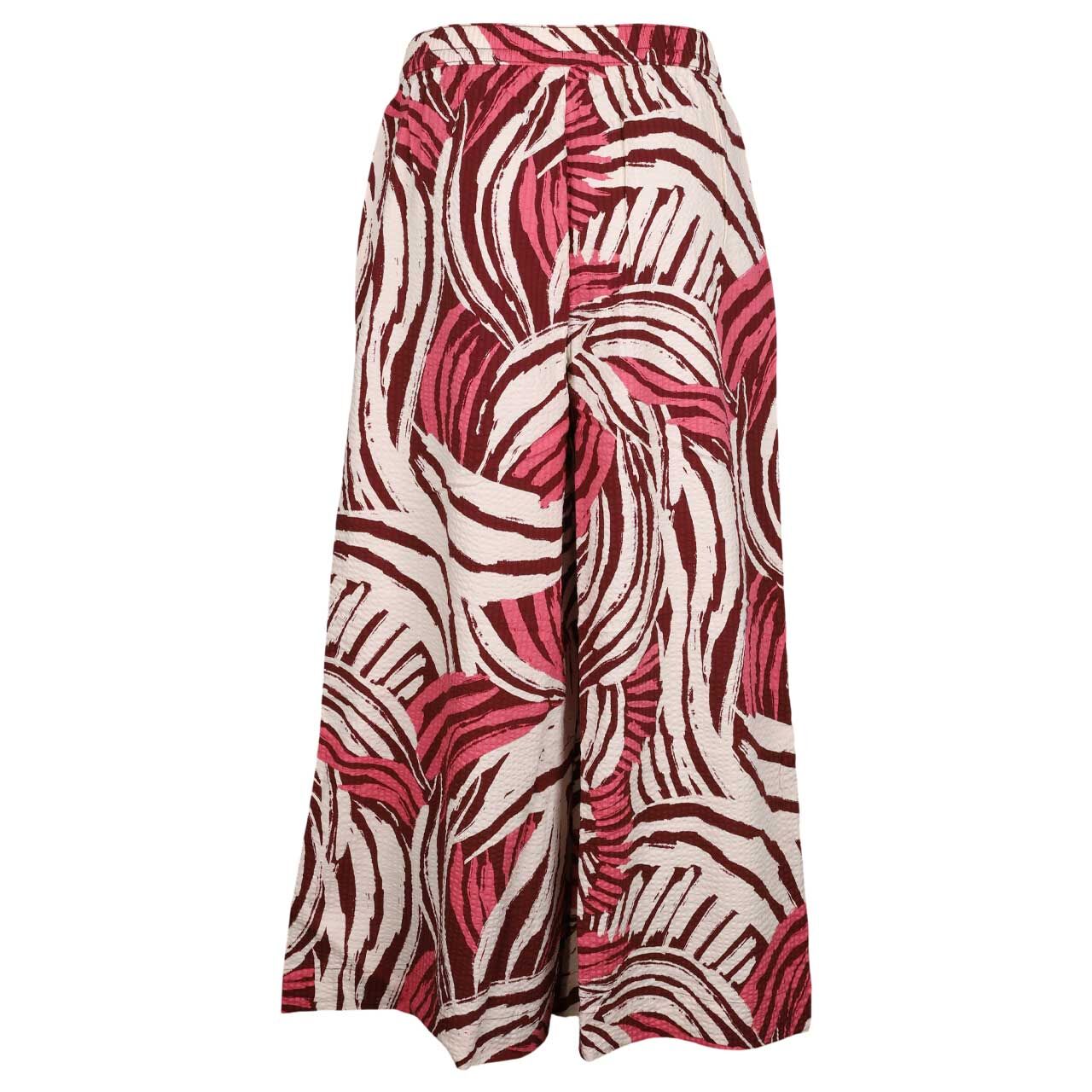 Damen Culotte 7/8 Hose von s.Oliver in Pink mit Print, Rückansicht