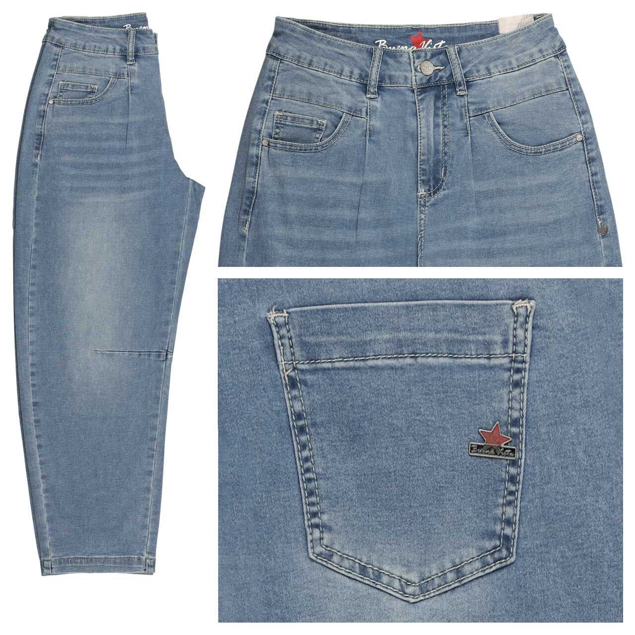 Buena Vista Barrel-F 7/8 Stretch Cozy Denim Jeans charming blue