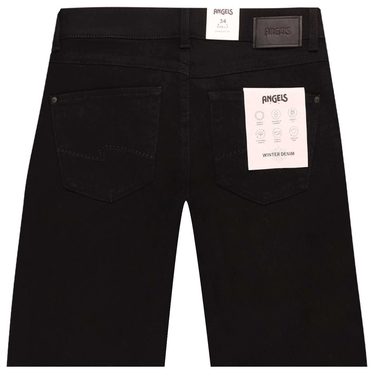 Angels Dolly Jeans black thermo denim