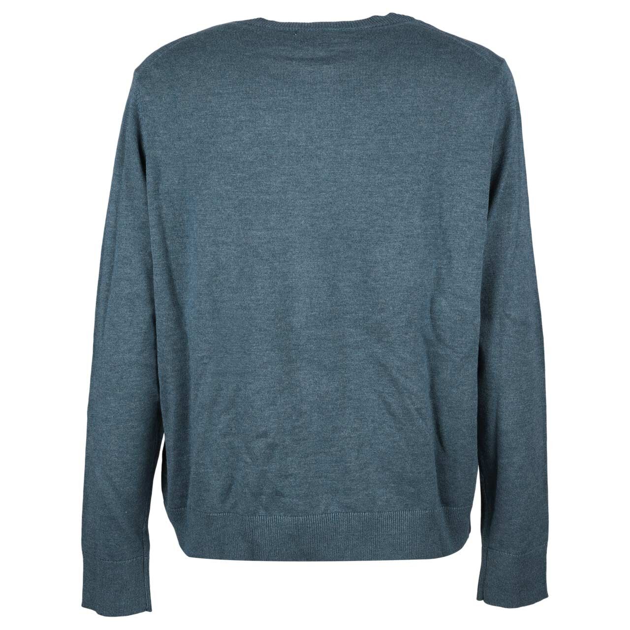Damen Strickjacke Buttoned Cardigan von Cecil in Petrol meliert, Rückansicht