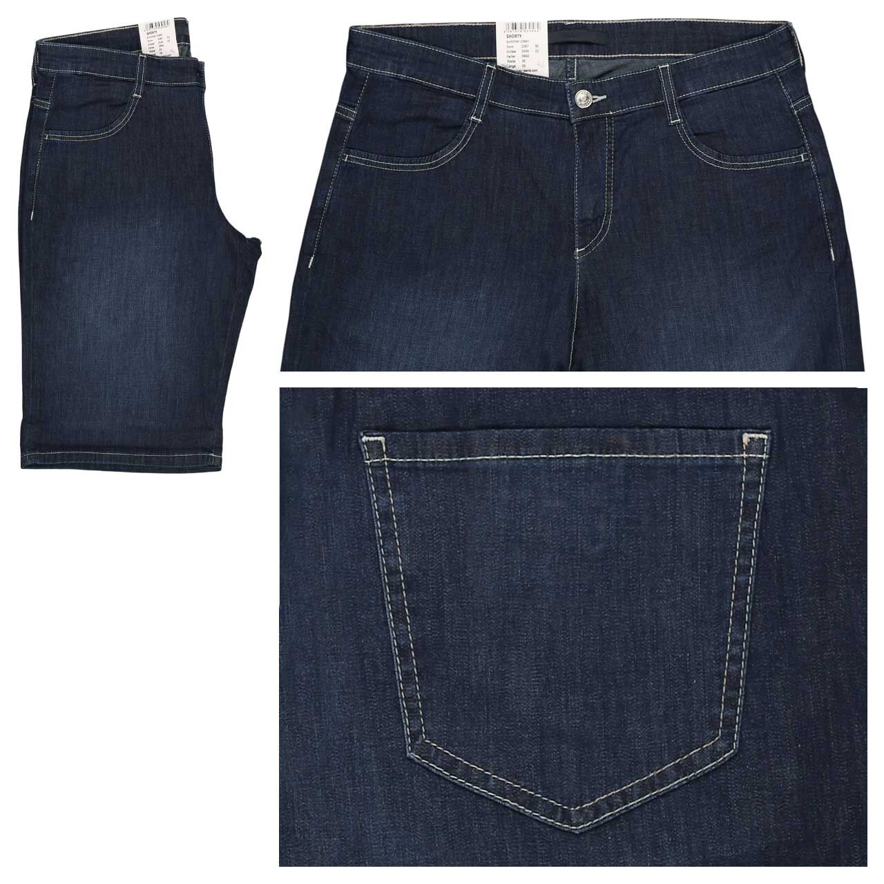 MAC Shorty Jeans dark blue basic used