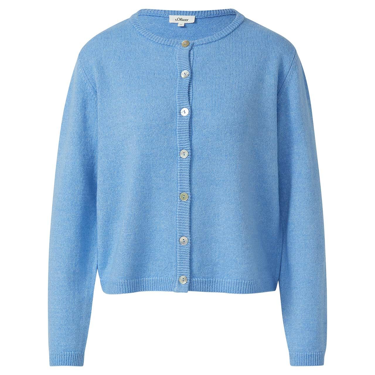 s.Oliver Damen Strickjacke soft blue