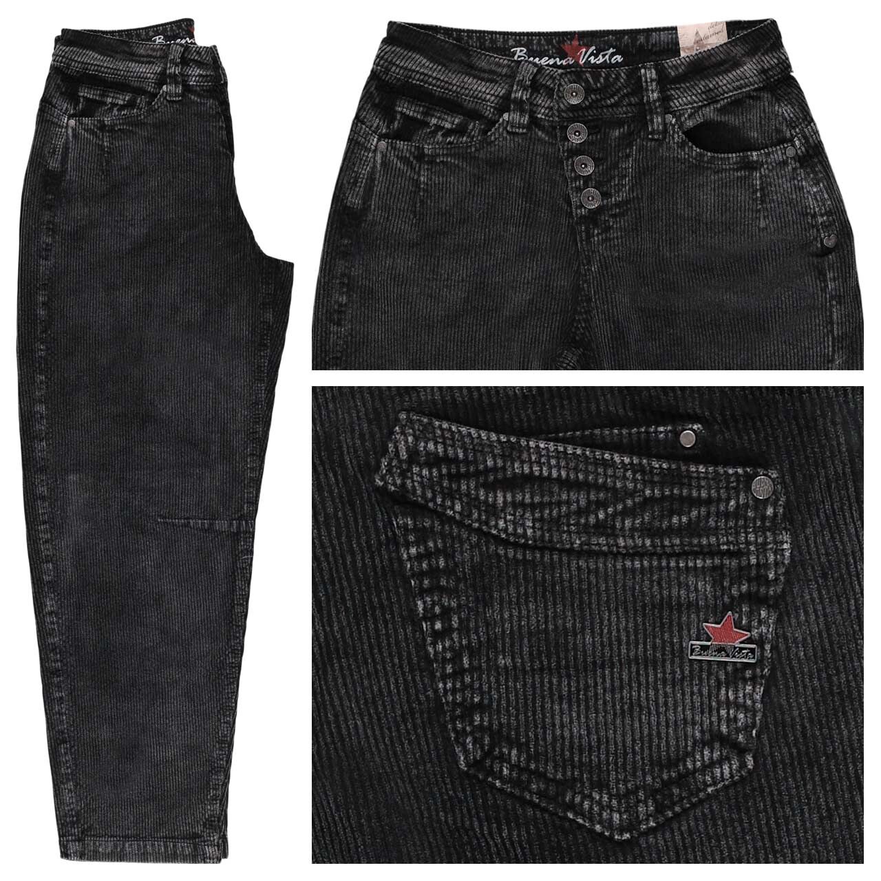 Buena Vista Malibu 7/8 Relaxed Corduroy Cordhose vintage black