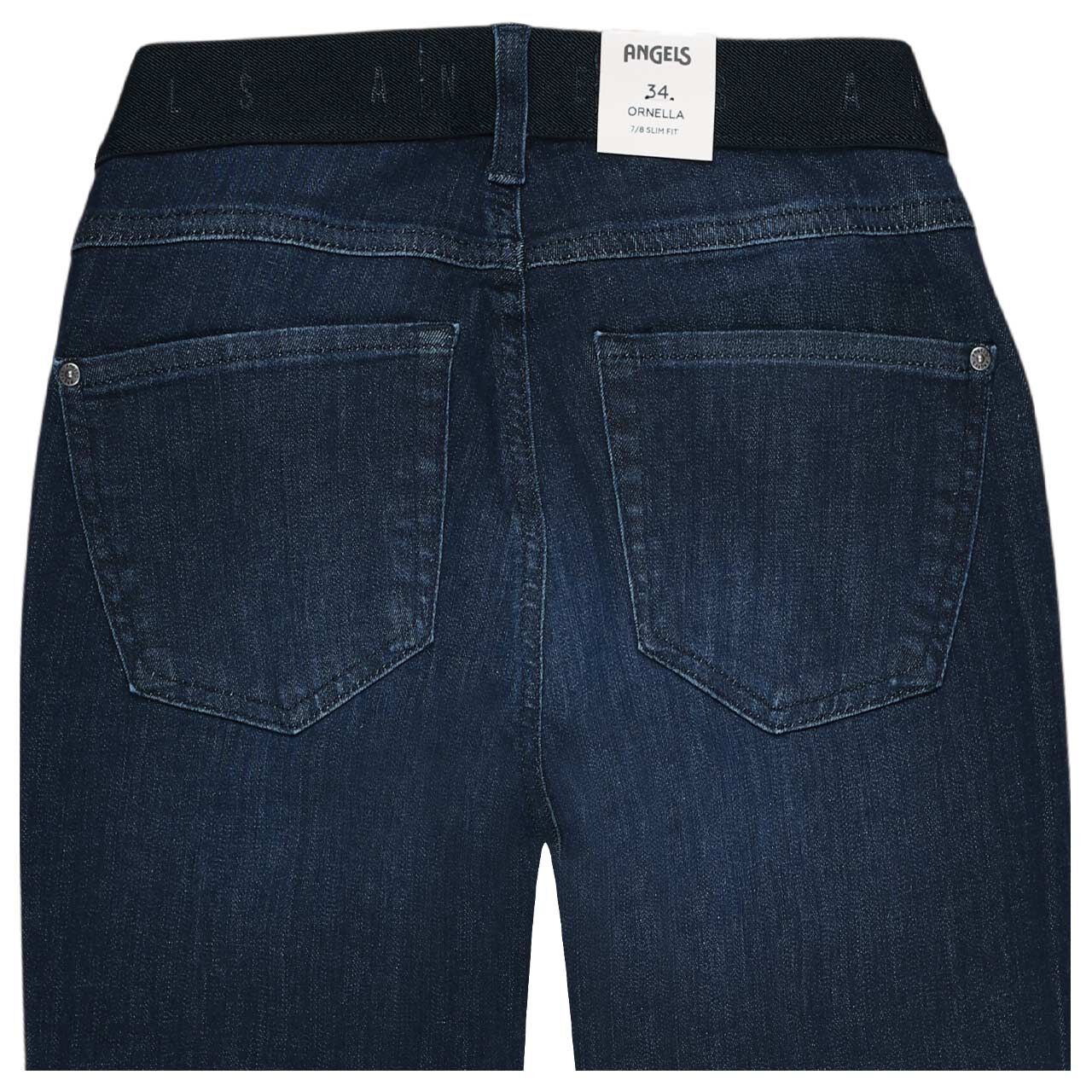 Damen 7/8 Jeans Ornella Sporty von Angels in Dunkelblau angewaschen, detaillierte Rückansicht