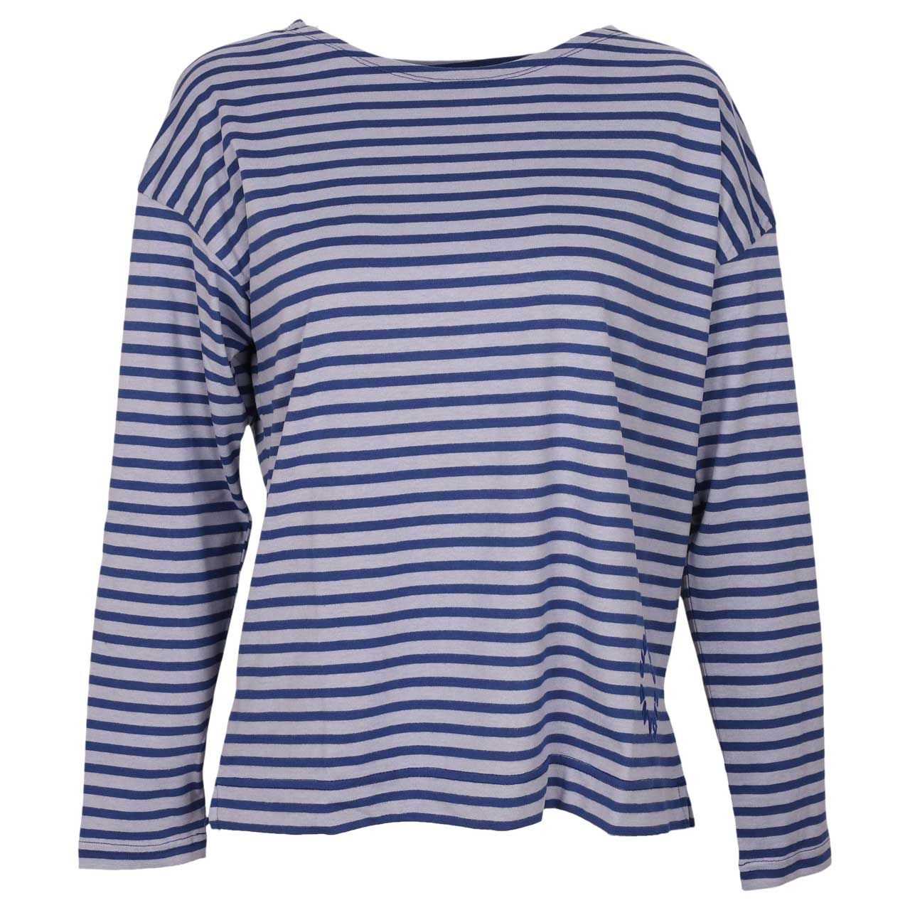 Elbsand Damen Langarm Shirt Tooske electric blue stripe