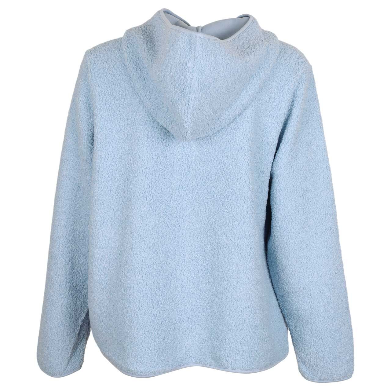 Damen Teddyjacke Solid Jacket von Cecil in Hellblau, Rückansicht