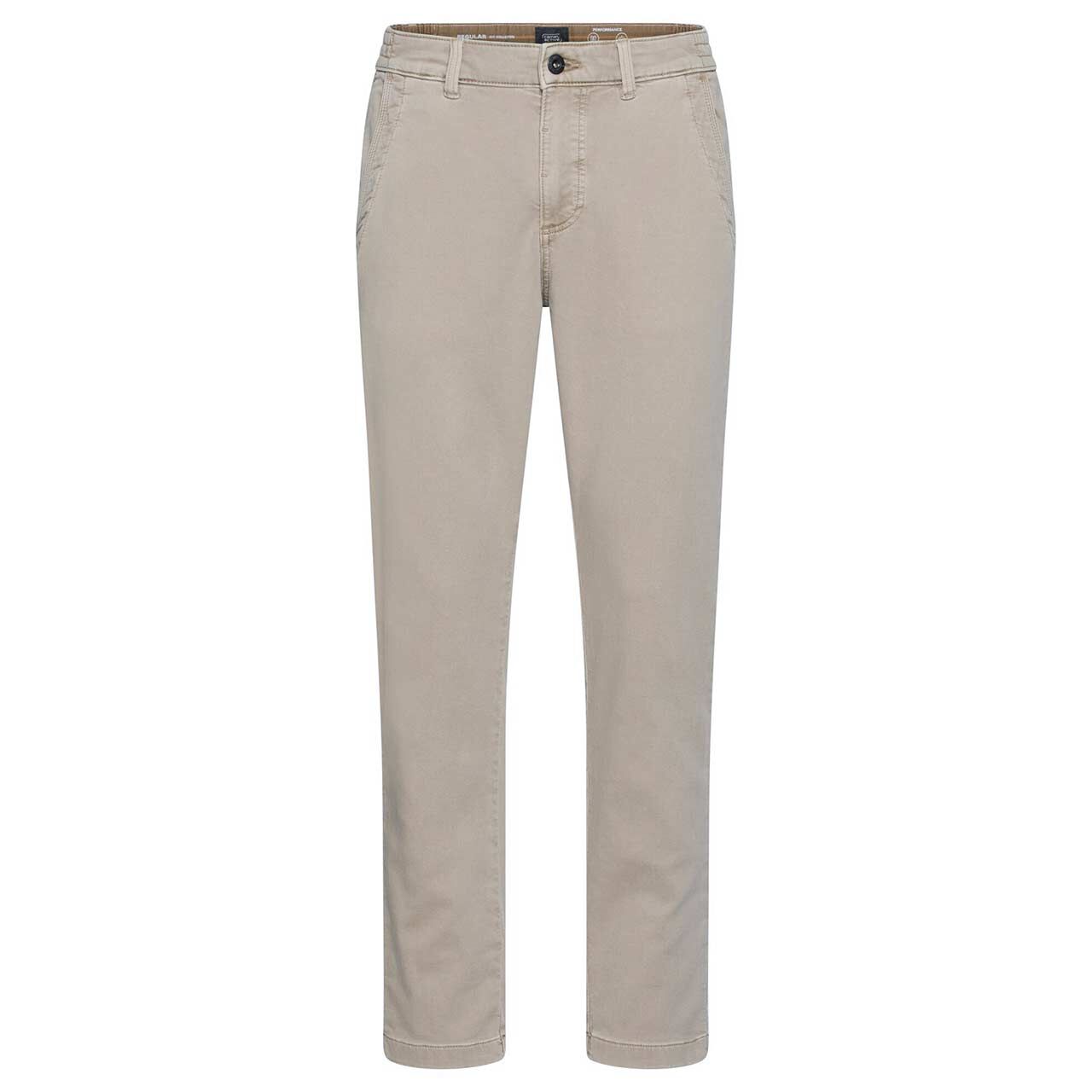 Herren Chino Baumwollhose Houston fleXXX von Camel active in Beige, Vorderansicht