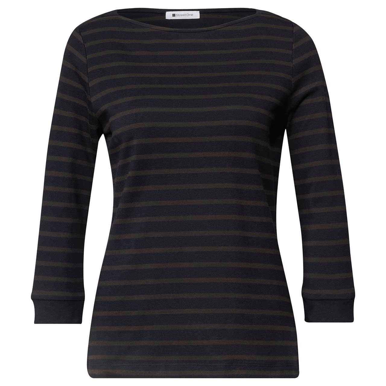 Street One Damen 3/4 Arm Shirt Basic U-Boat indigo night stripes