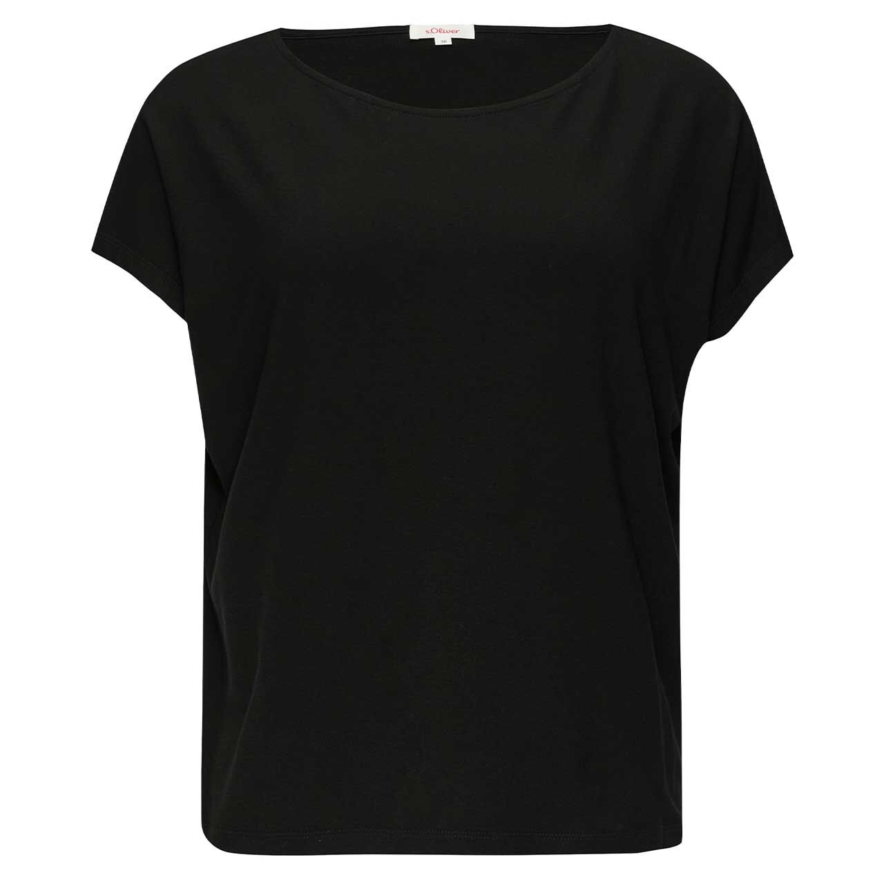 S.Oliver Damen T-Shirt Loose Fit – Lässiges Basic Mit überschnittenen Schultern