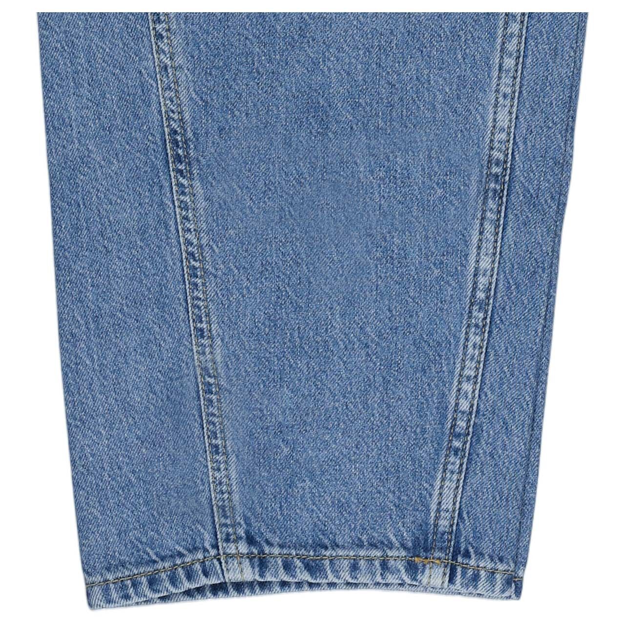 Stretch Damen 7/8 Jeans Liv Barrel von Comma in Blau angewaschen, Detailansicht vom Saum