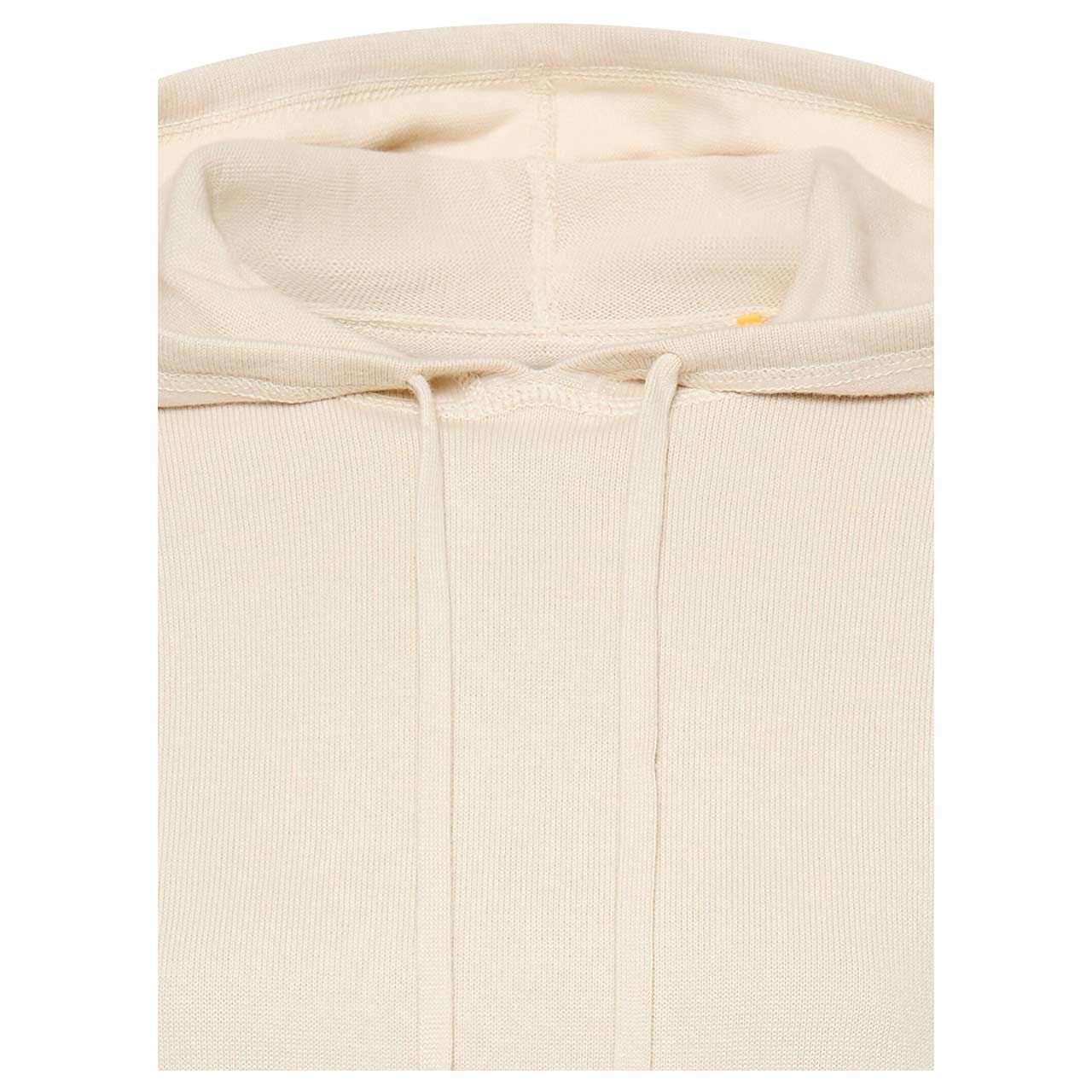 Damen Kurzarm Hoodie Sweatshirt von Camel active in Hellbeige, detaillierte Vorderansicht