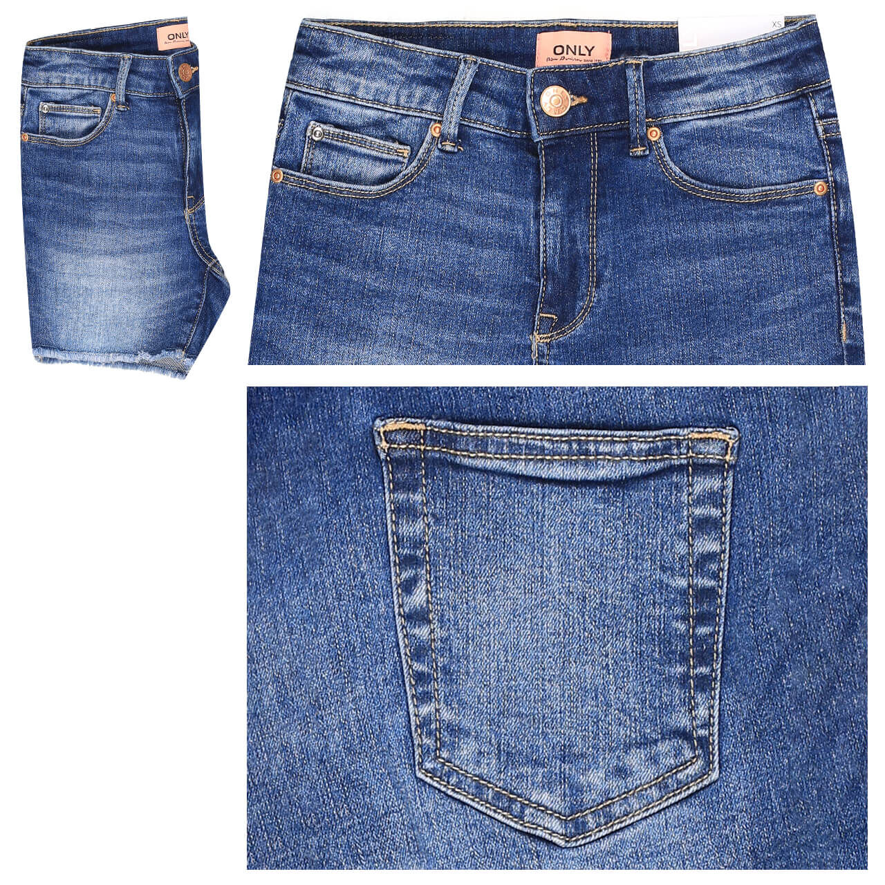 Only Jeans Blush Shorts für Damen in Dunkelblau, FarbNr.: 177938