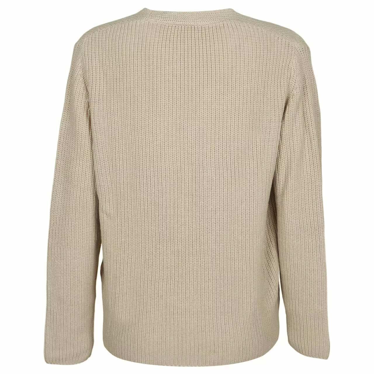 Damen Pullover V-Neck Sweater von Street One in Beige, Rückansicht