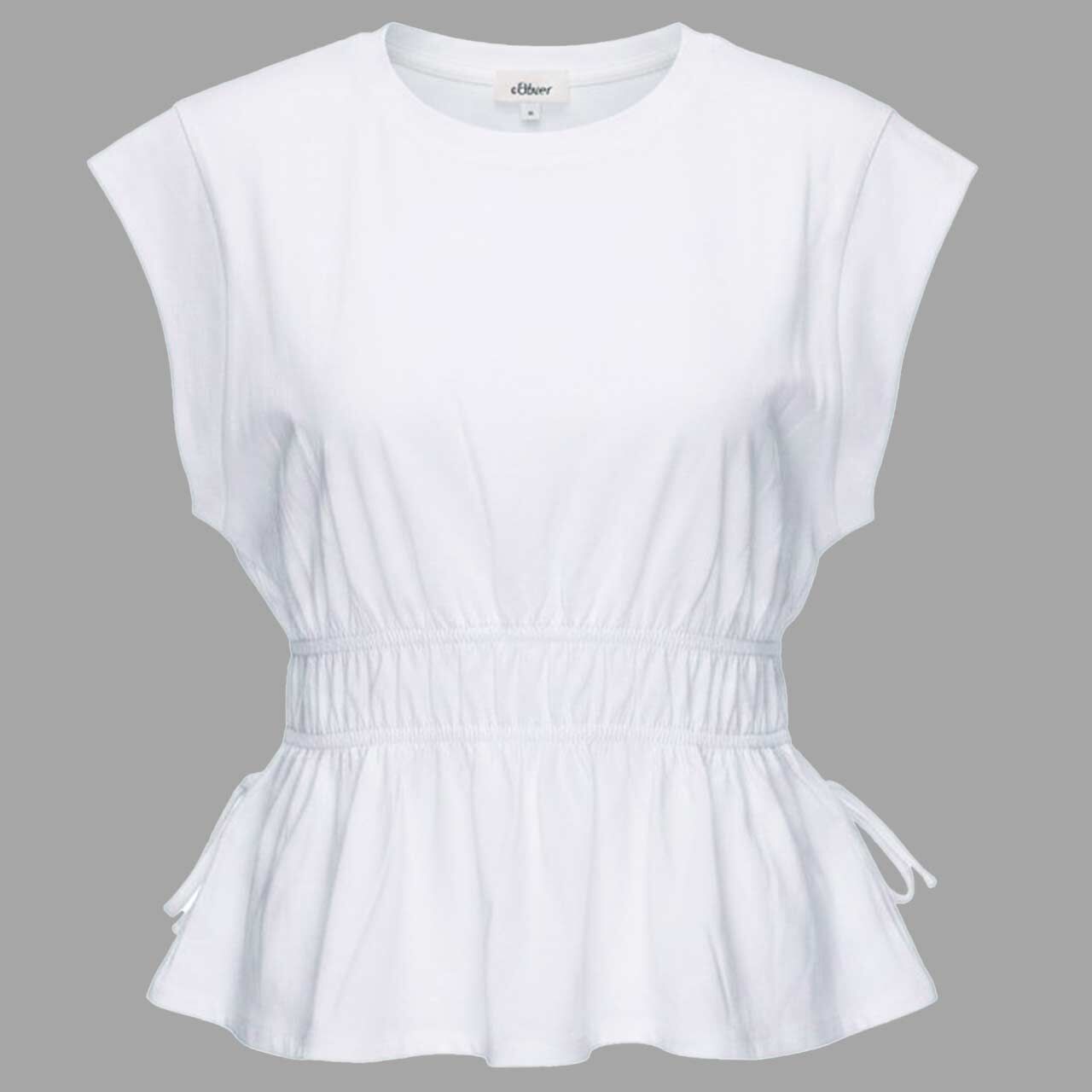 s.Oliver Damen T-Shirt clean white