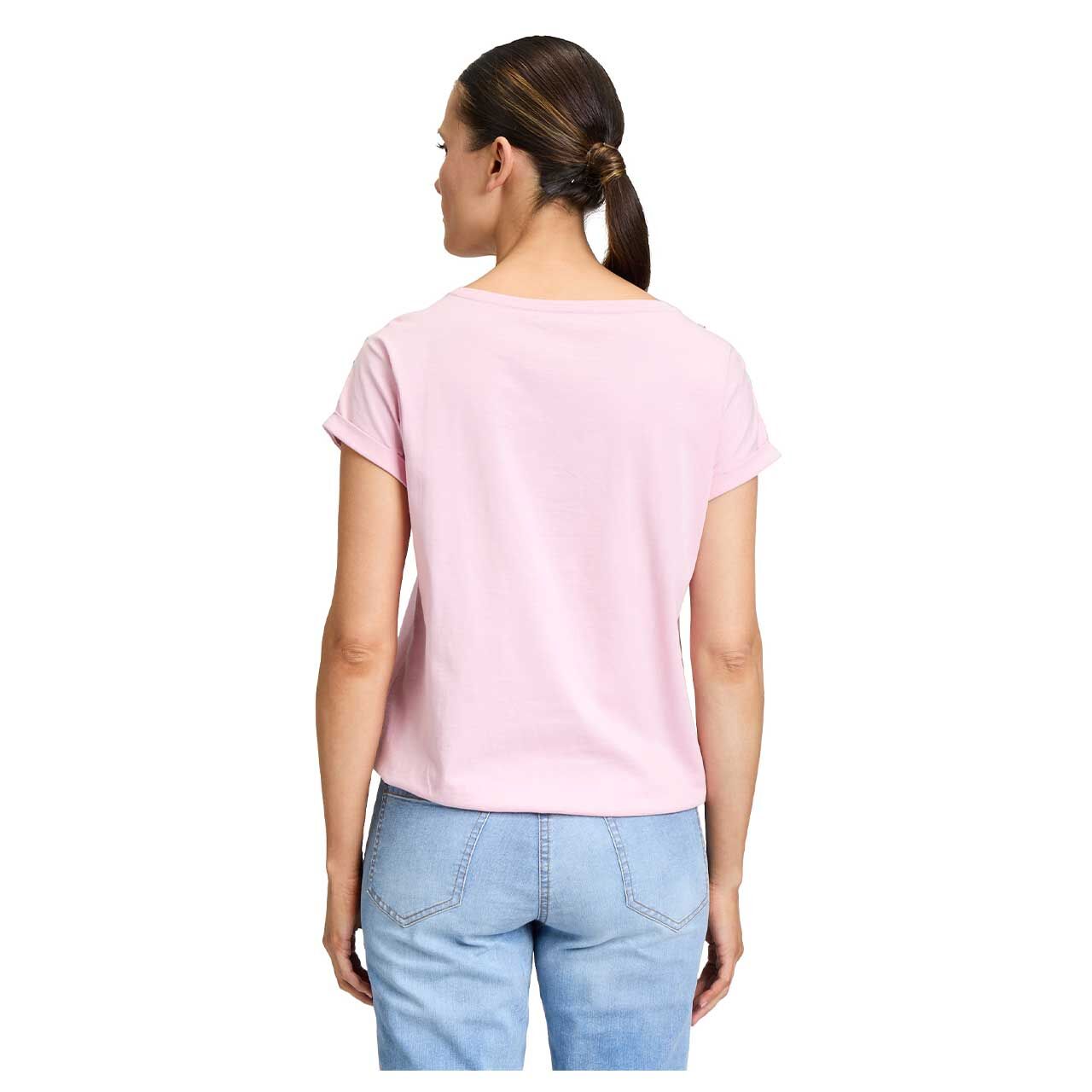 Damen T-Shirt von Betty Barclay in Rosa, Rückansicht Oberkörper getragen
