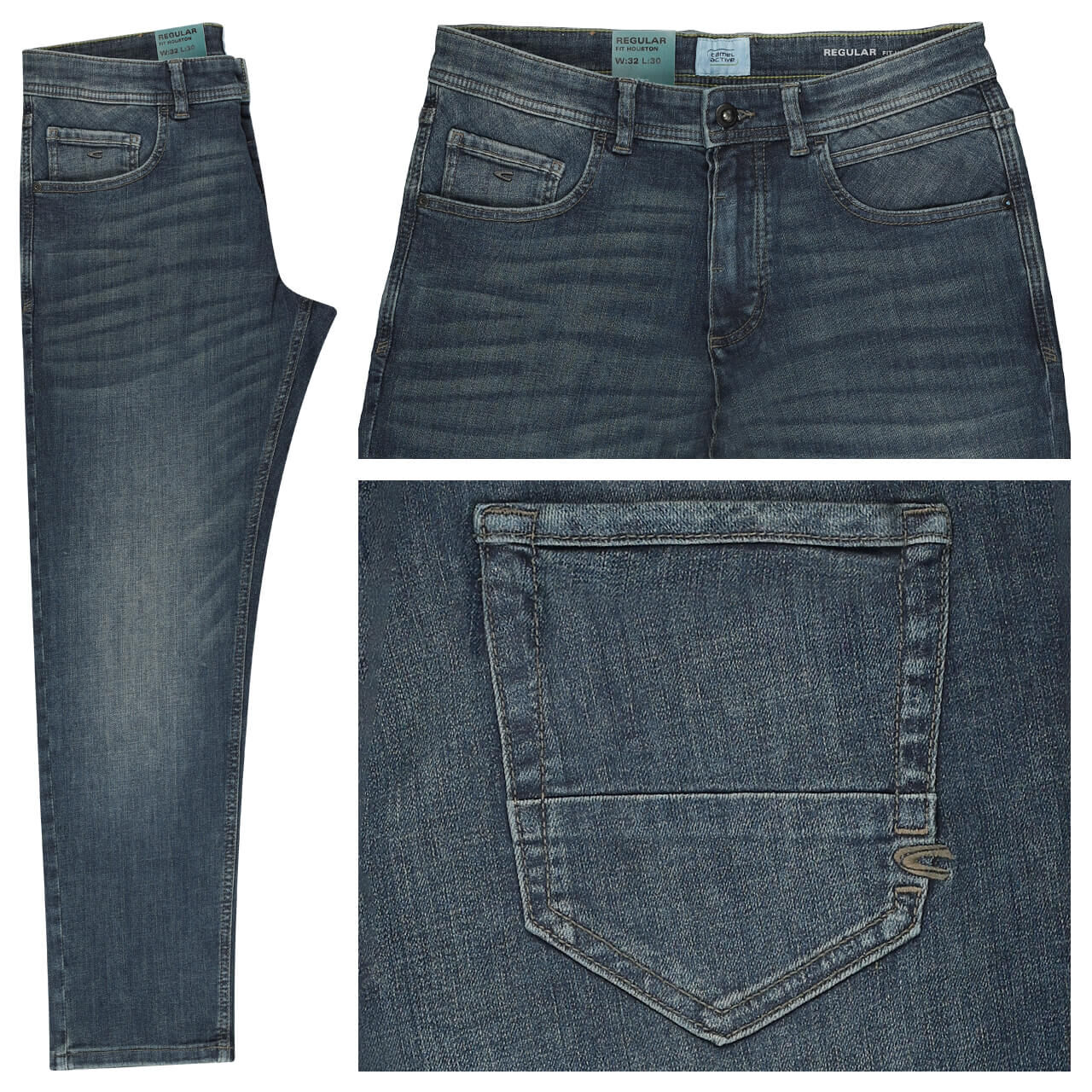Camel active Houston fleXXX Jeans dark greencast Camel active Houston fleXXX Jeans dark greencast