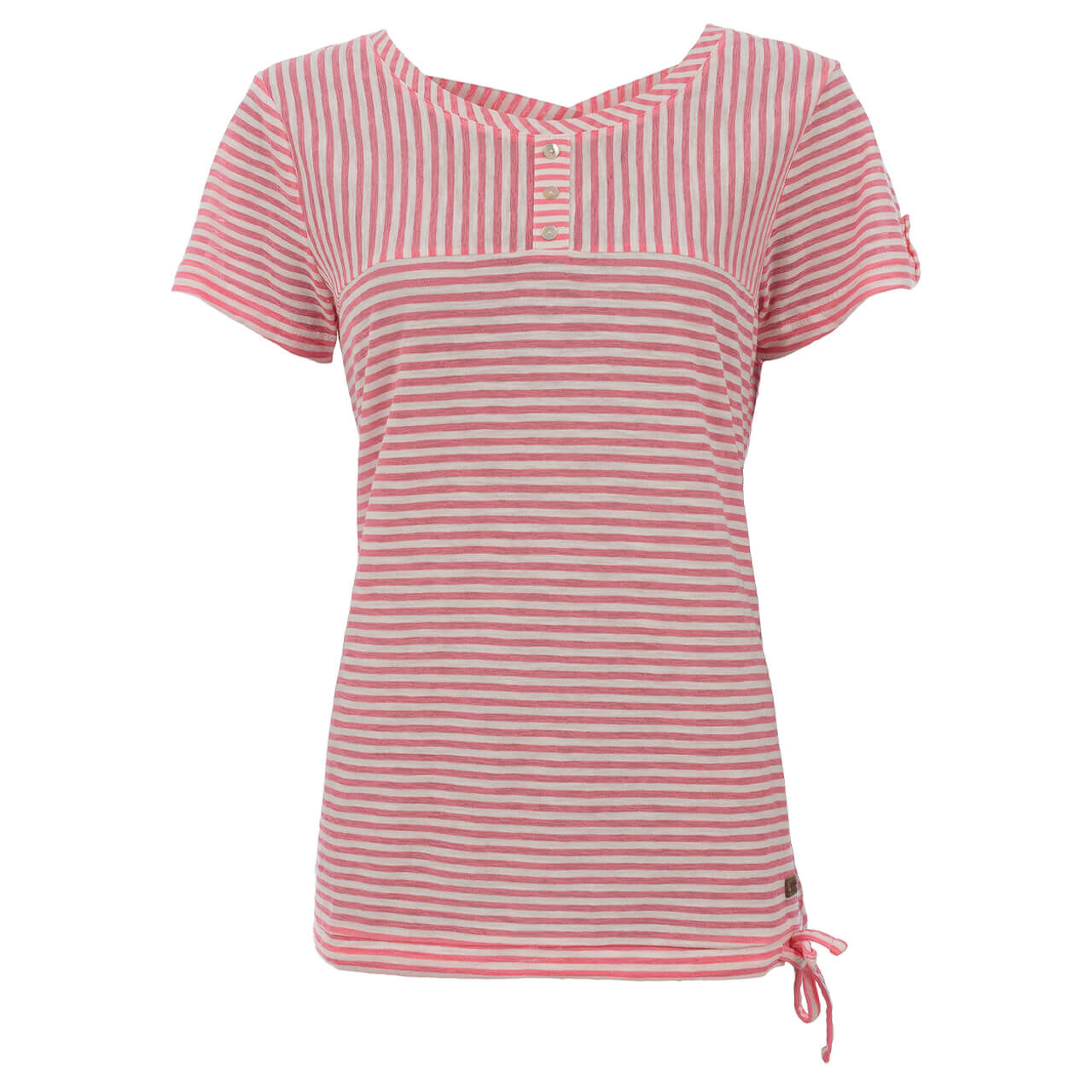 Soquesto T-Shirt für Damen in Rosa gestreift, FarbNr.: 1301