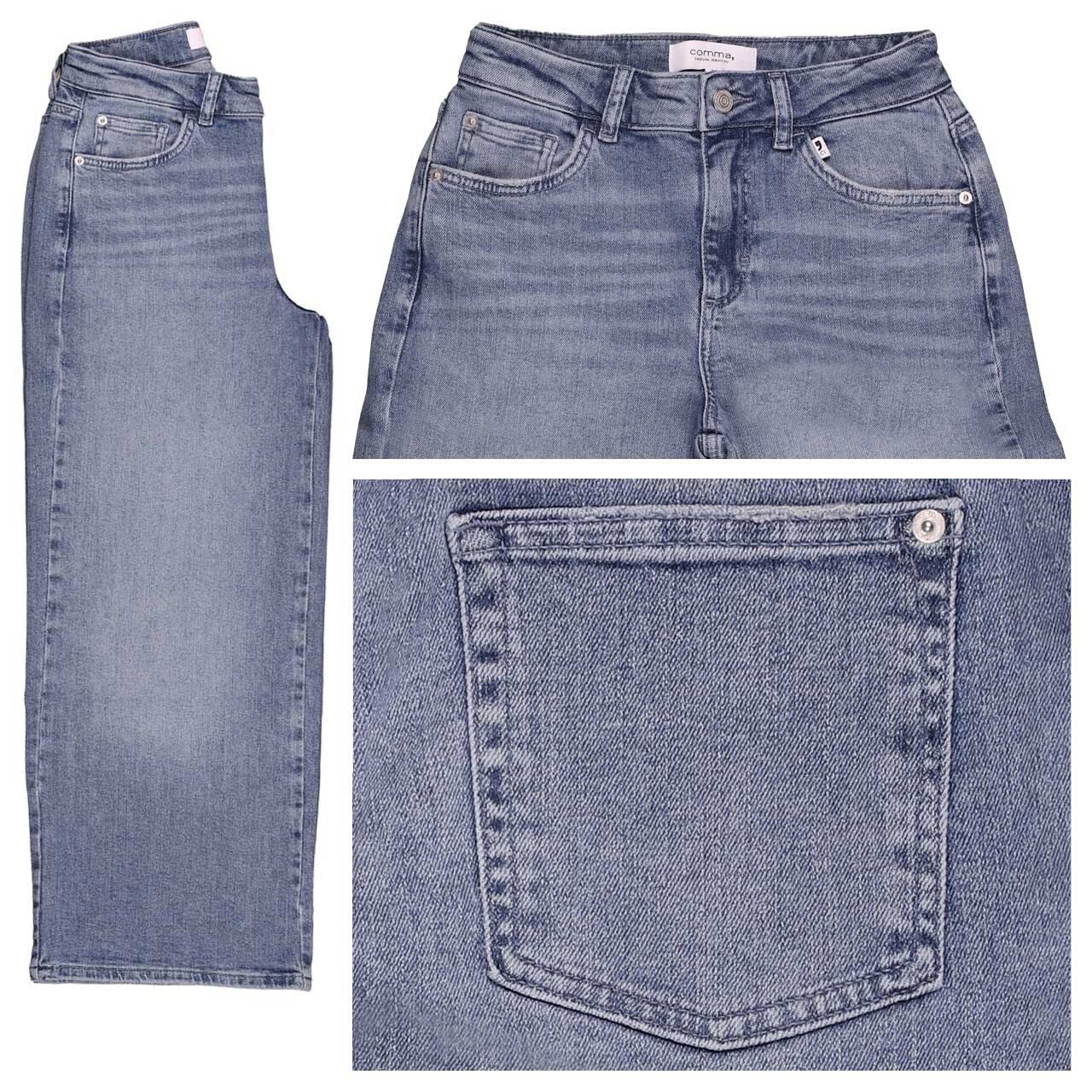 Comma Damen 7/8 Culotte Jeans light blue denim Comma Damen 7/8 Culotte Jeans light blue denim