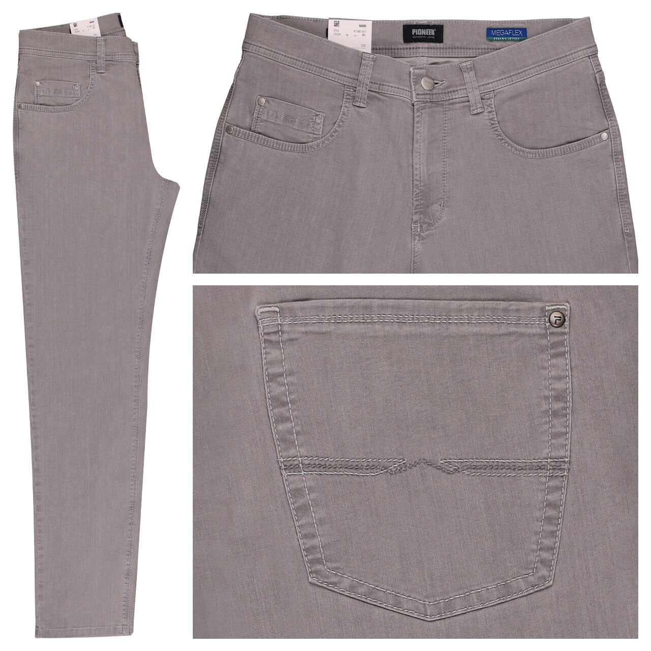 Pioneer Rando Jeans Megaflex light grey stonewash