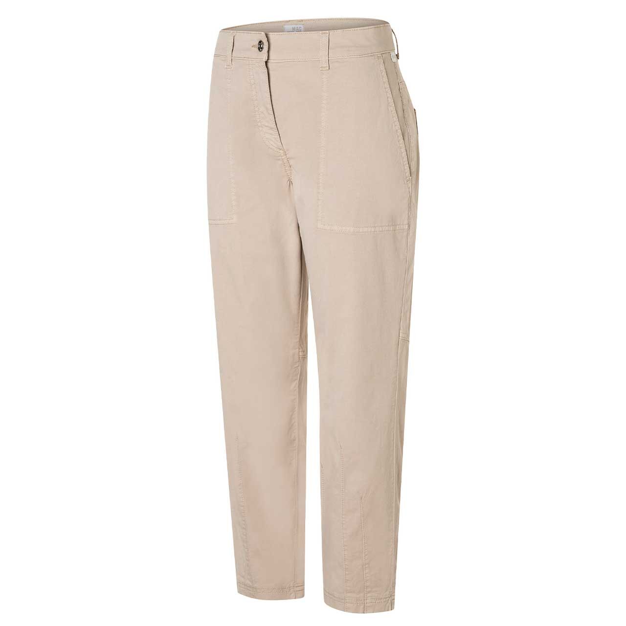 Damen 7/8 Baumwollhose Ebby 2.3 von MAC in Beige, Seitenansicht