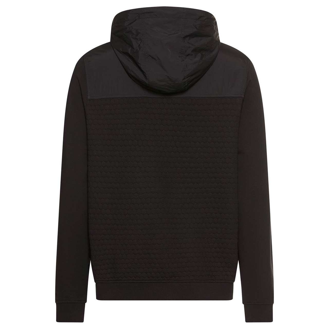 Herren Hoodie Sweatjacke von Camel active in Schwarz, Rückansicht