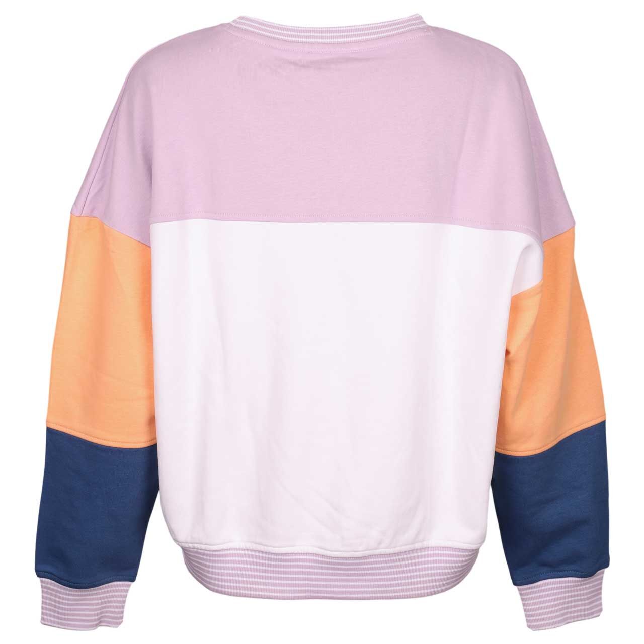s.Oliver Damen Sweatshirt in Weiß mit Print, Rückansicht