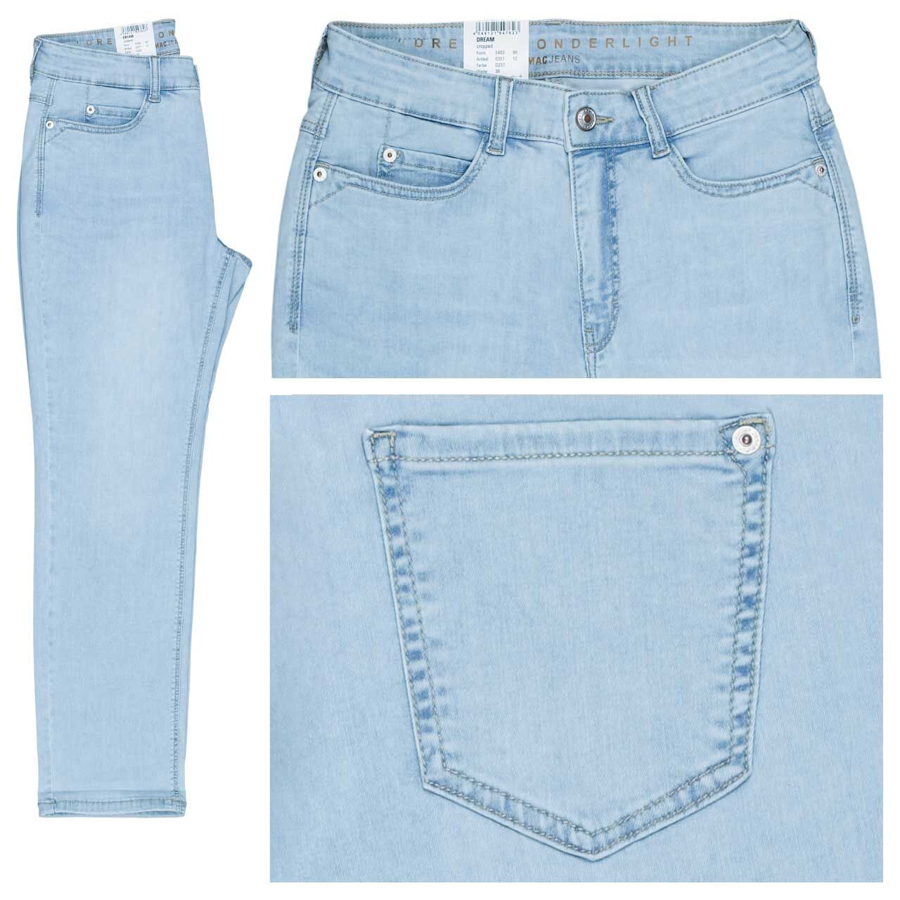 MAC Dream Cropped 7/8 Jeans light azure blue wonderlight