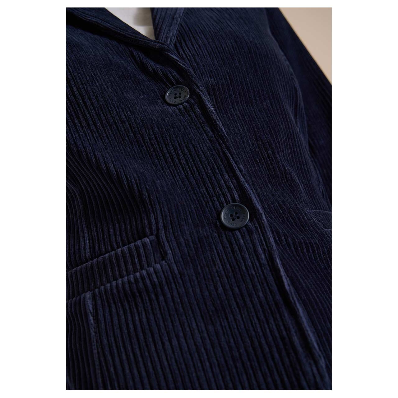 Cecil Damen Cord Blazer Jersey urban dark blue
