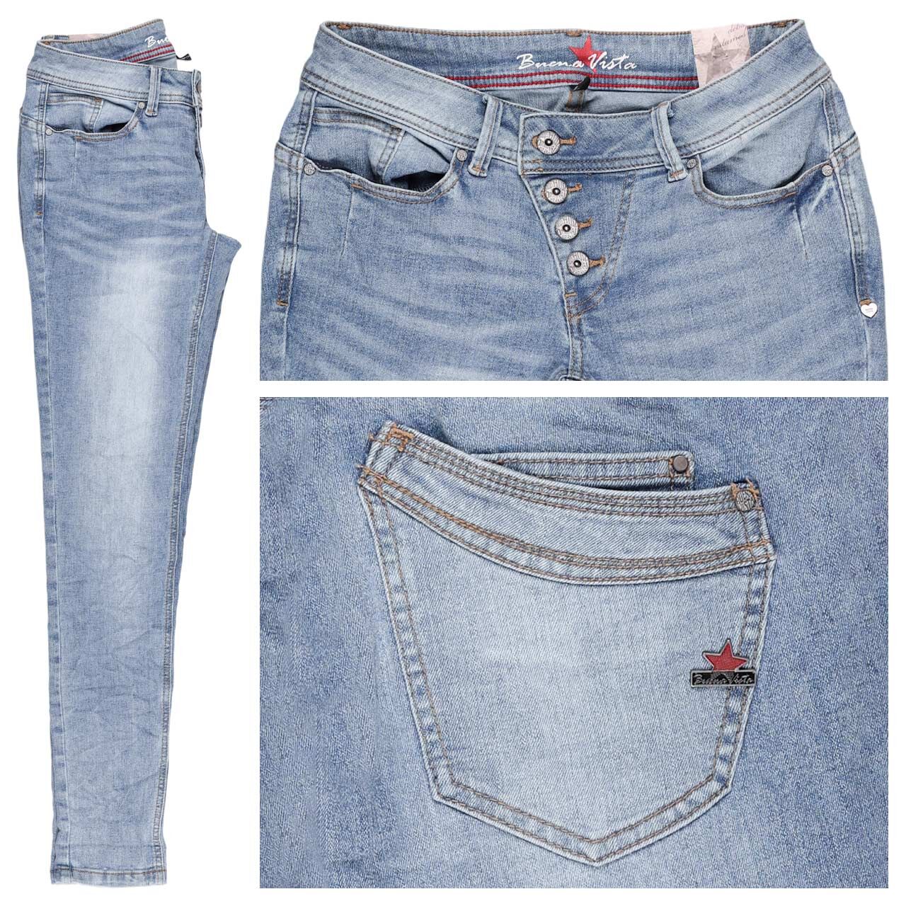 Buena Vista Malibu Stretch Denim Jeans soft stone