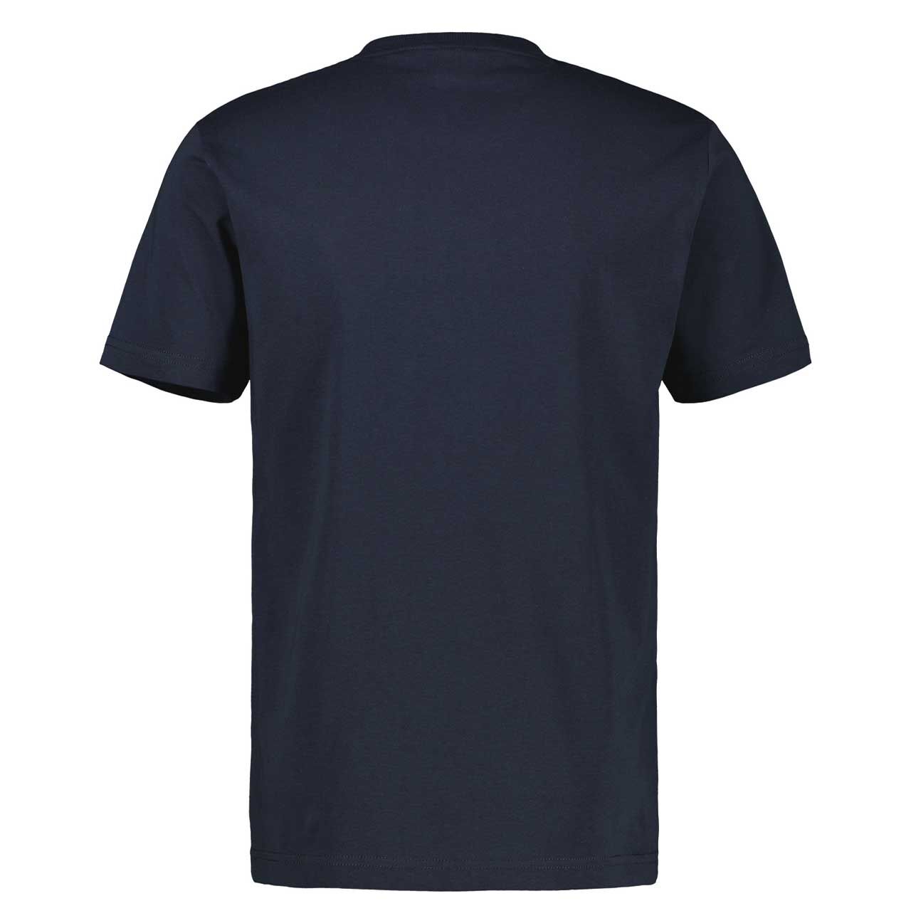 Herren T-Shirt von Lerros in Dunkelblau mit Print, Rückansicht