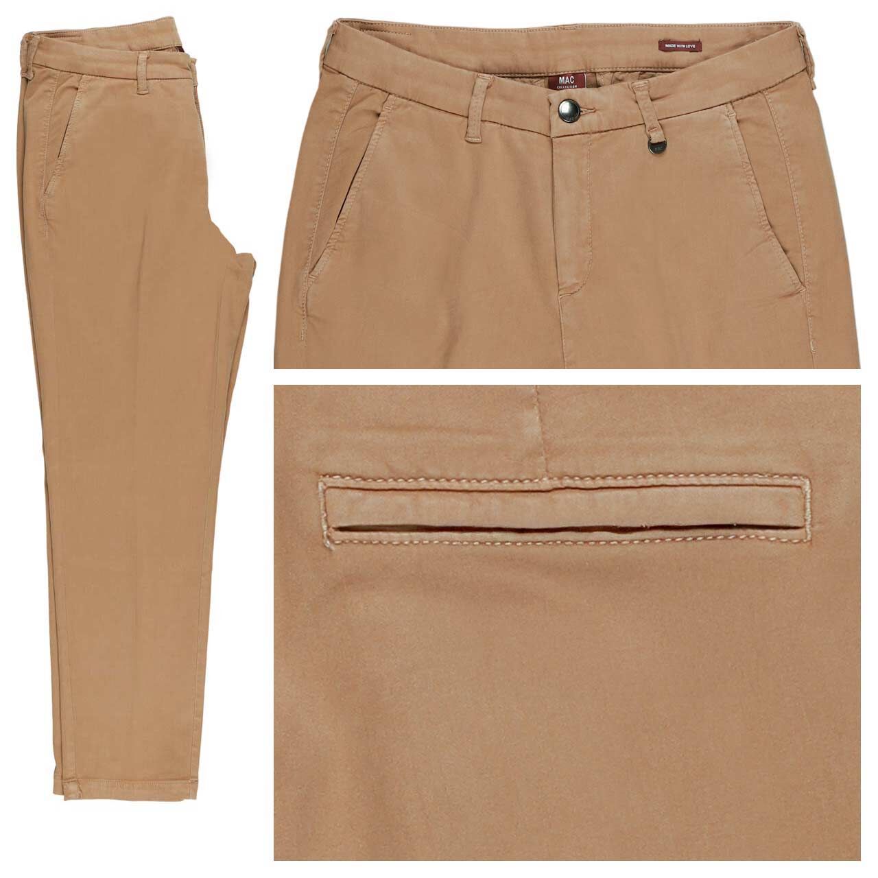 MAC Chino 7/8 Baumwollhose light vicuna beige