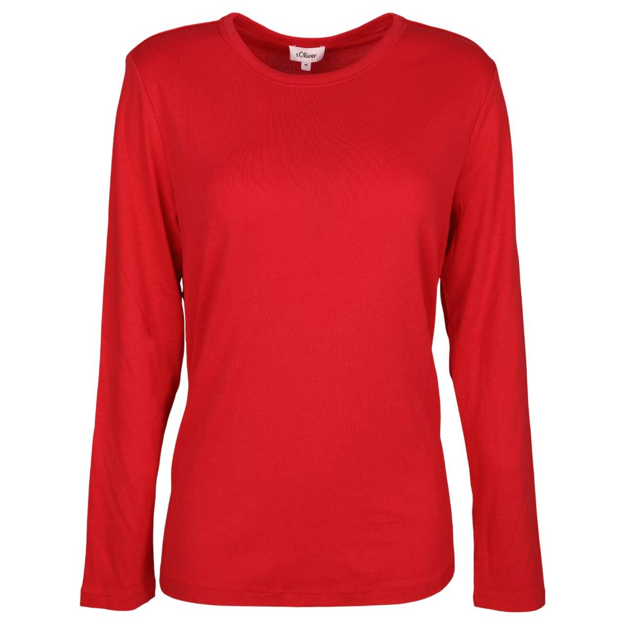 s.Oliver Damen Langarm Shirt red