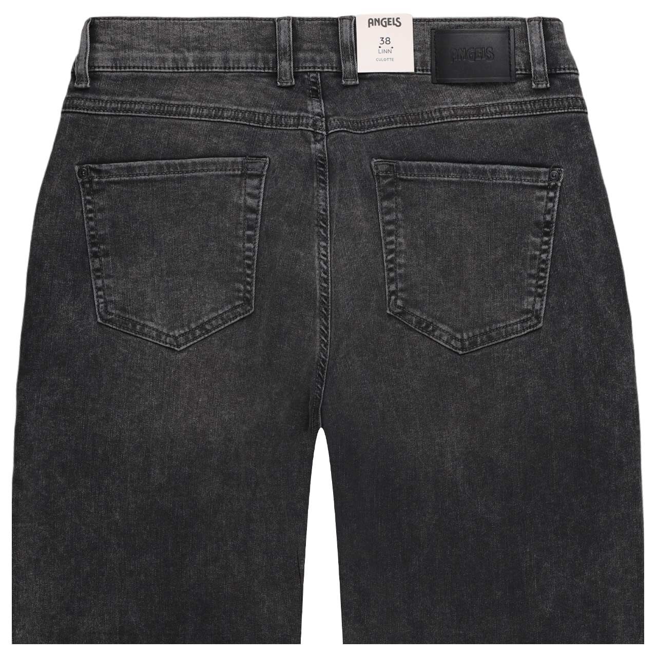 Stretch Damen 7/8 Jeans Linn von Angels in Grau verwaschen, detaillierte Rückansicht