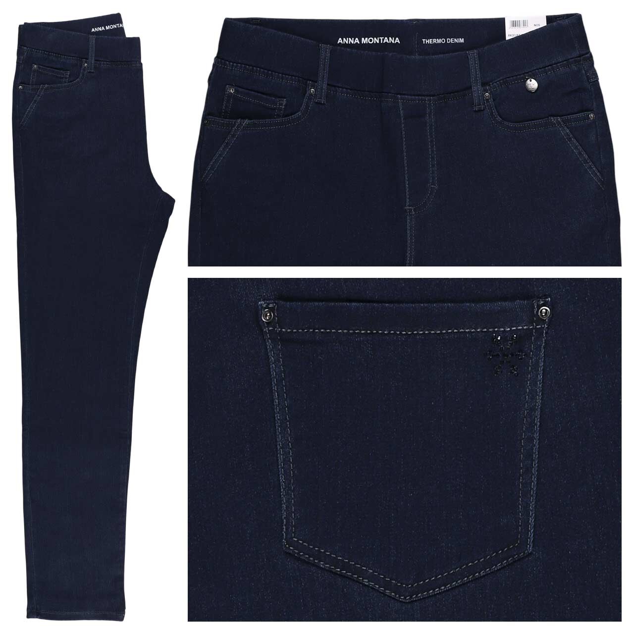 Anna Montana Angelika Jeans blue black thermo denim