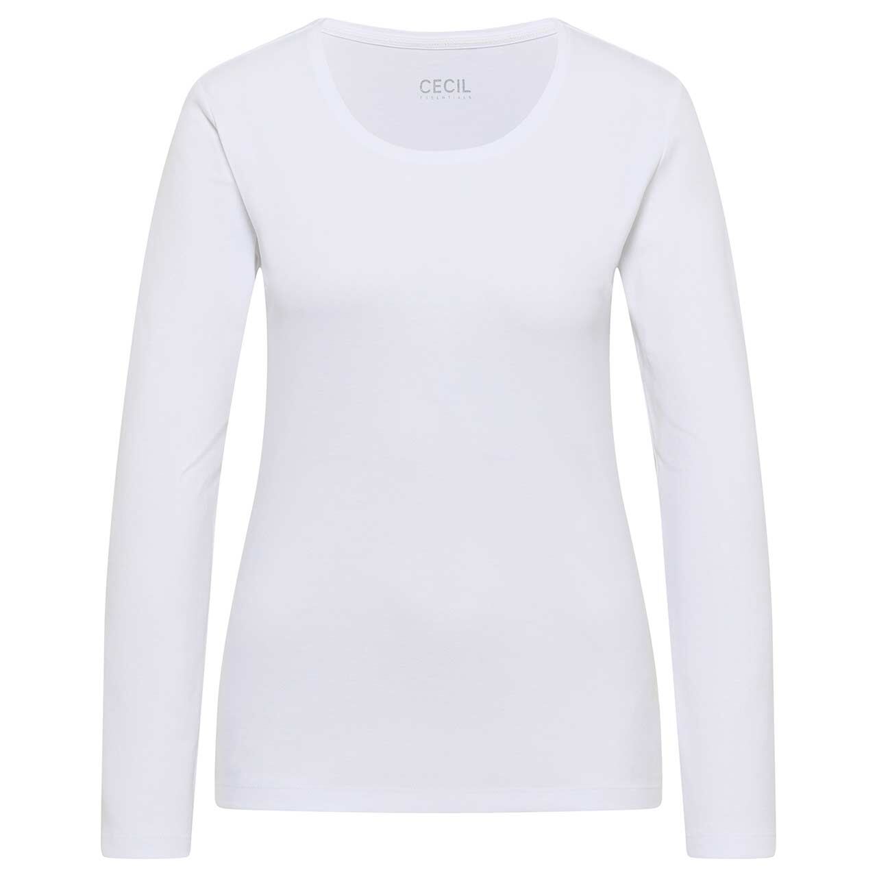 Cecil Damen Langarm Shirt Pia white