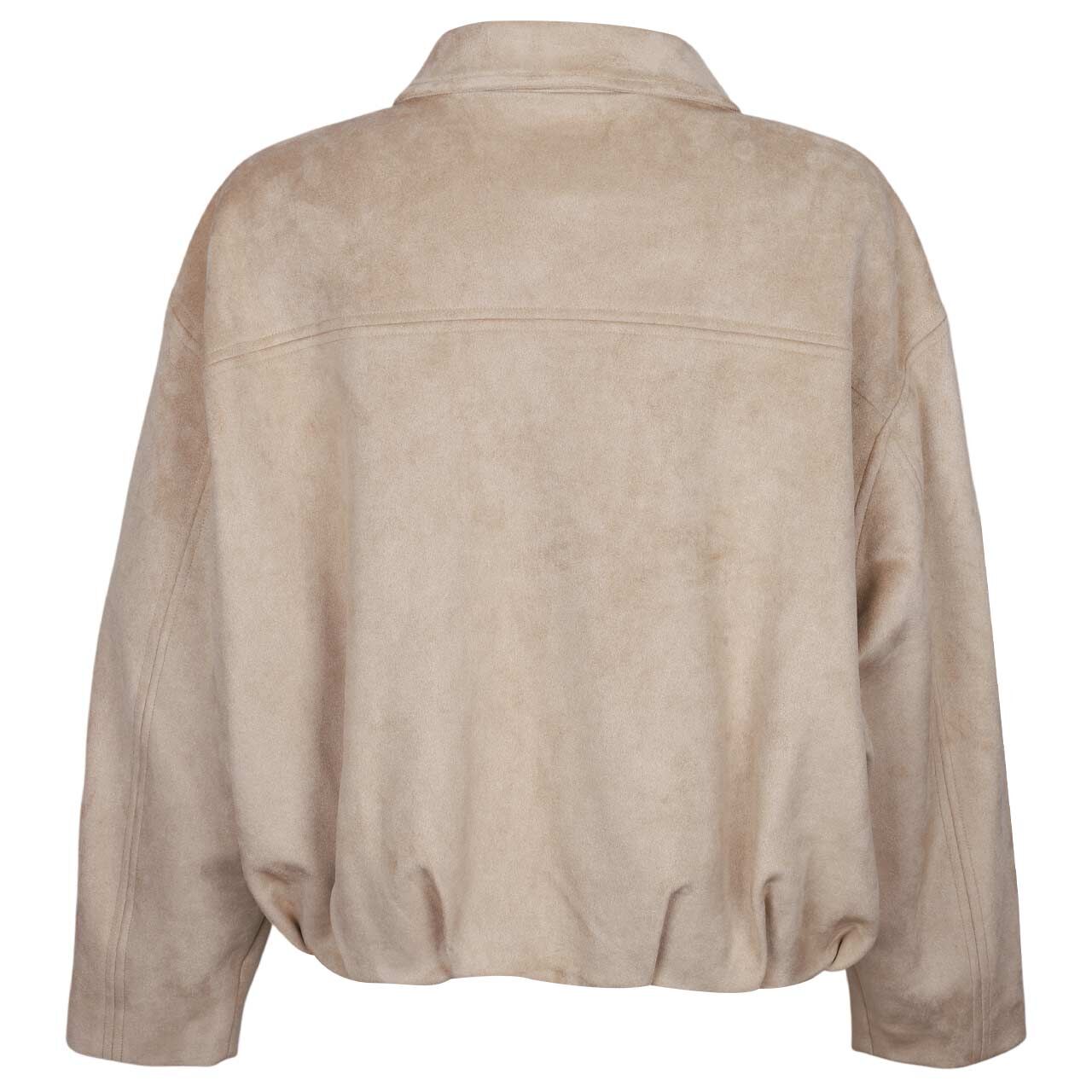 Damen Velours Jacke von s.Oliver in Beige, Rückansicht