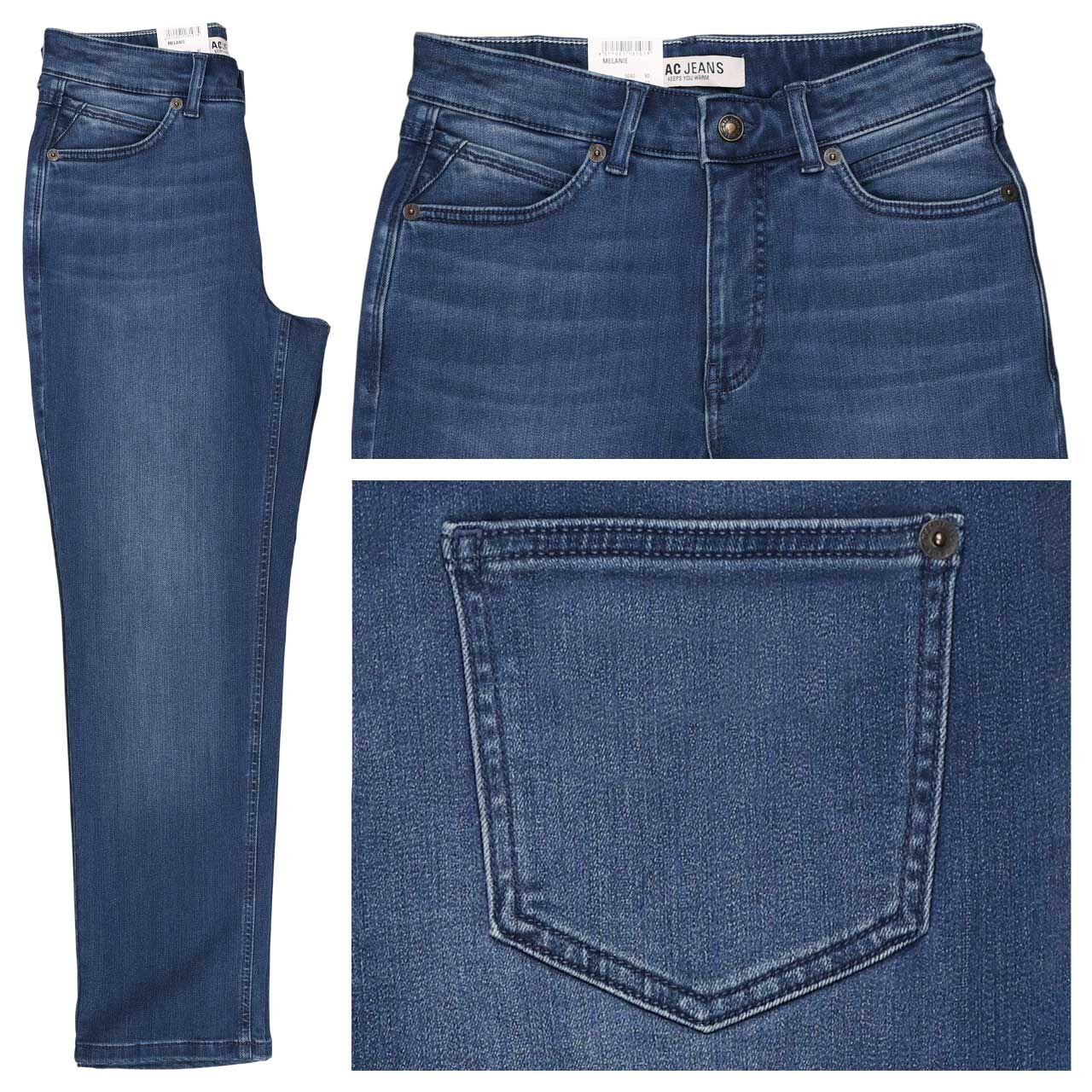 MAC Melanie Jeans simple mid blue used winter denim