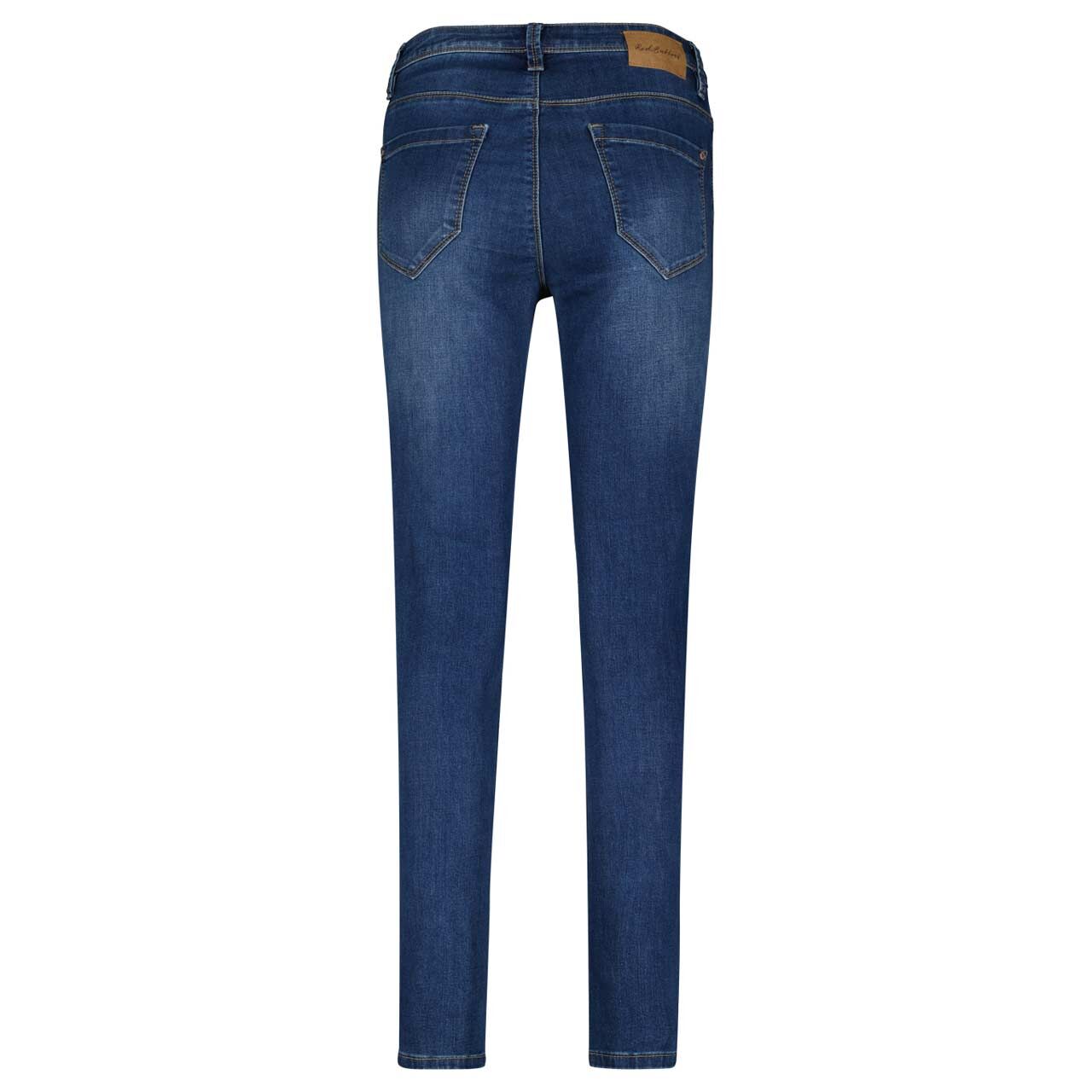 Red Button Stretch Damenjeans Jimmy in Dunkelblau verwaschen, Rückansicht